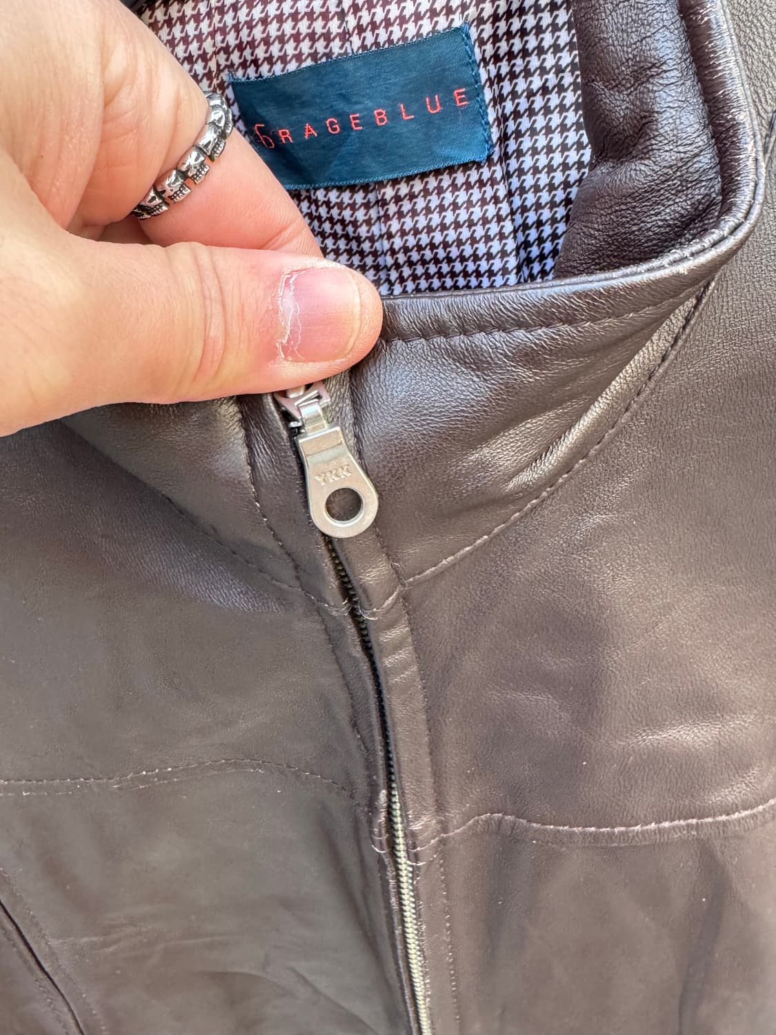 레이지블루 투웨이 램스킨 라이더 가죽자켓  상품이미지4