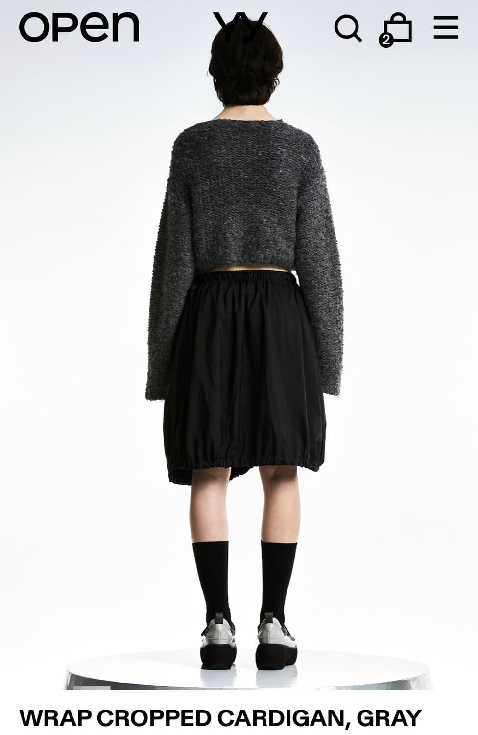 Open yy 랩 크롭 가디건 상품이미지3