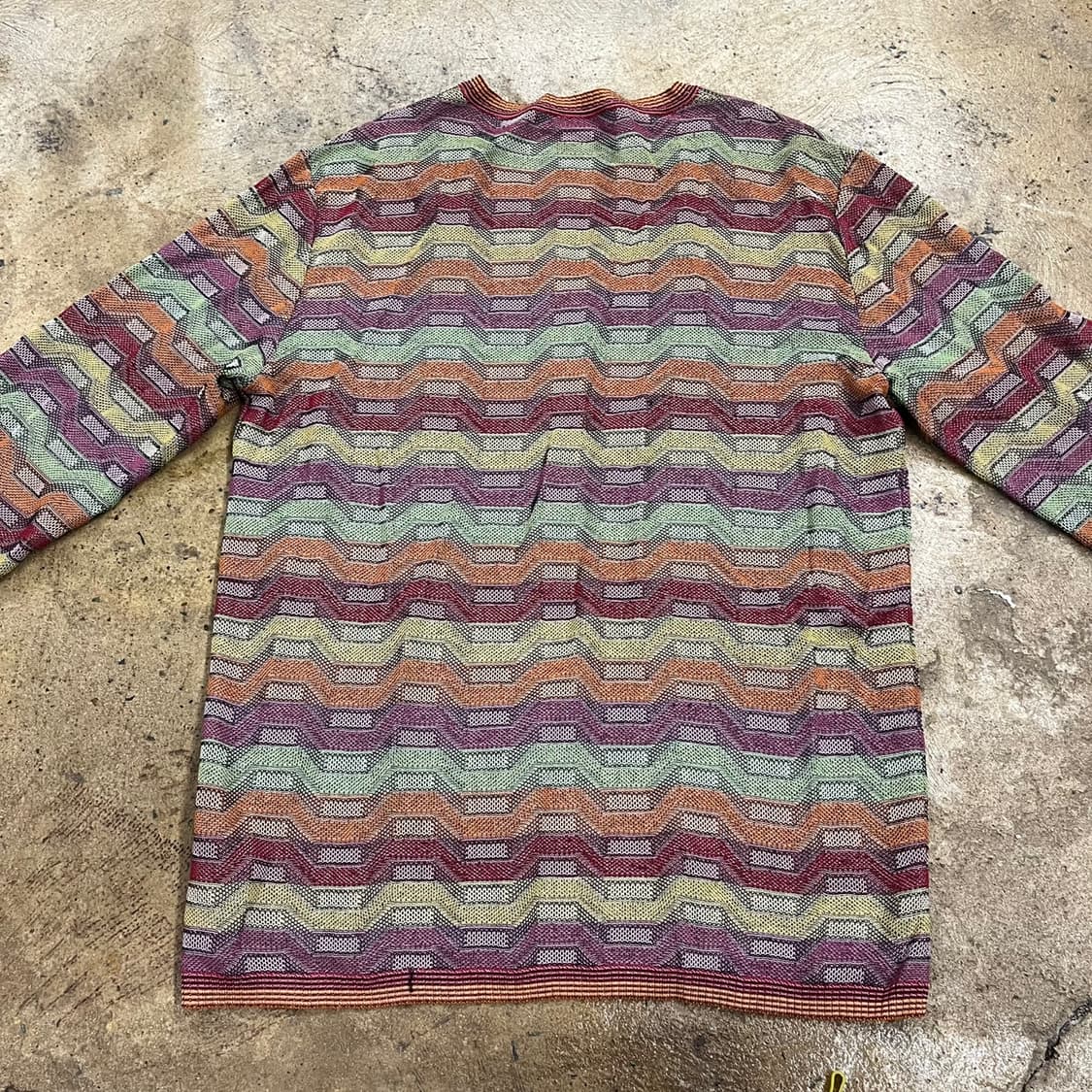 [정품] 미쏘니 브이넥 케이블 니트 긴팔티 b17 상품이미지4