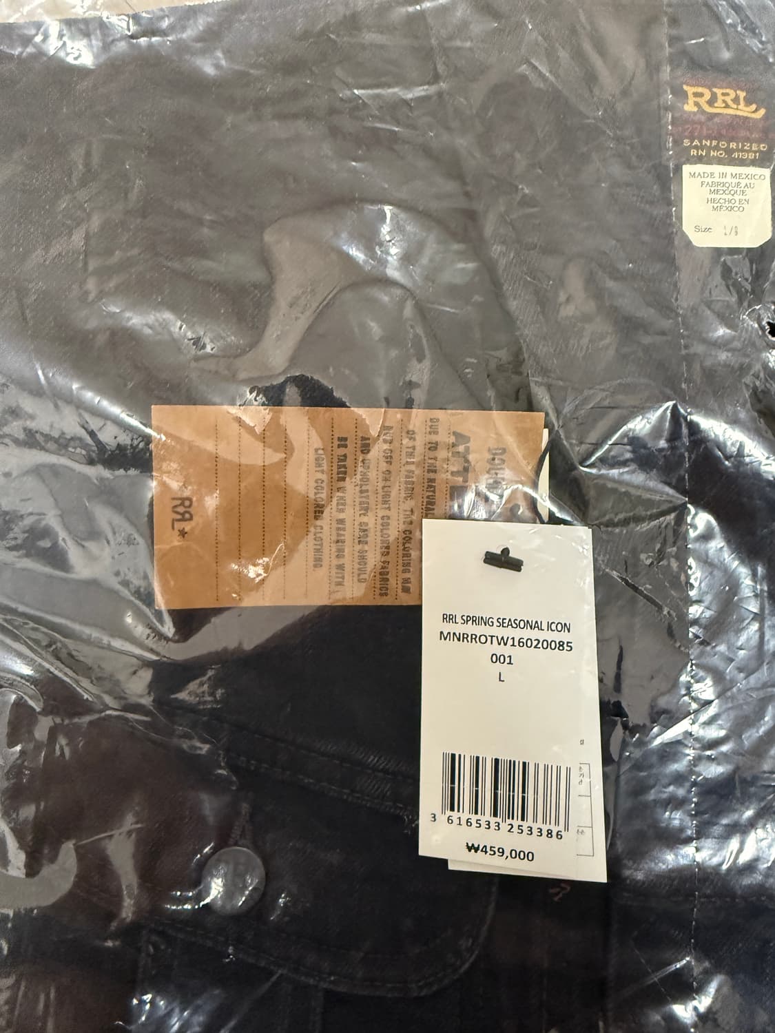 rrl 블랙 데님  트러커 자켓  lot271 상품이미지3