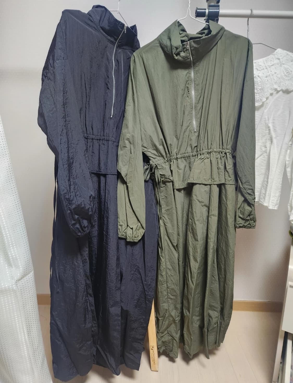 핫핑2사이즈 77~88추천 반집업 롱원피스 상품이미지1