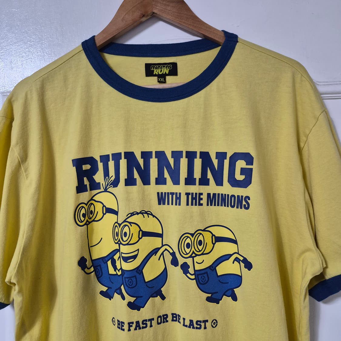 (XXL) 2025 부산 미니언즈 런 링거 티셔츠 상품이미지3