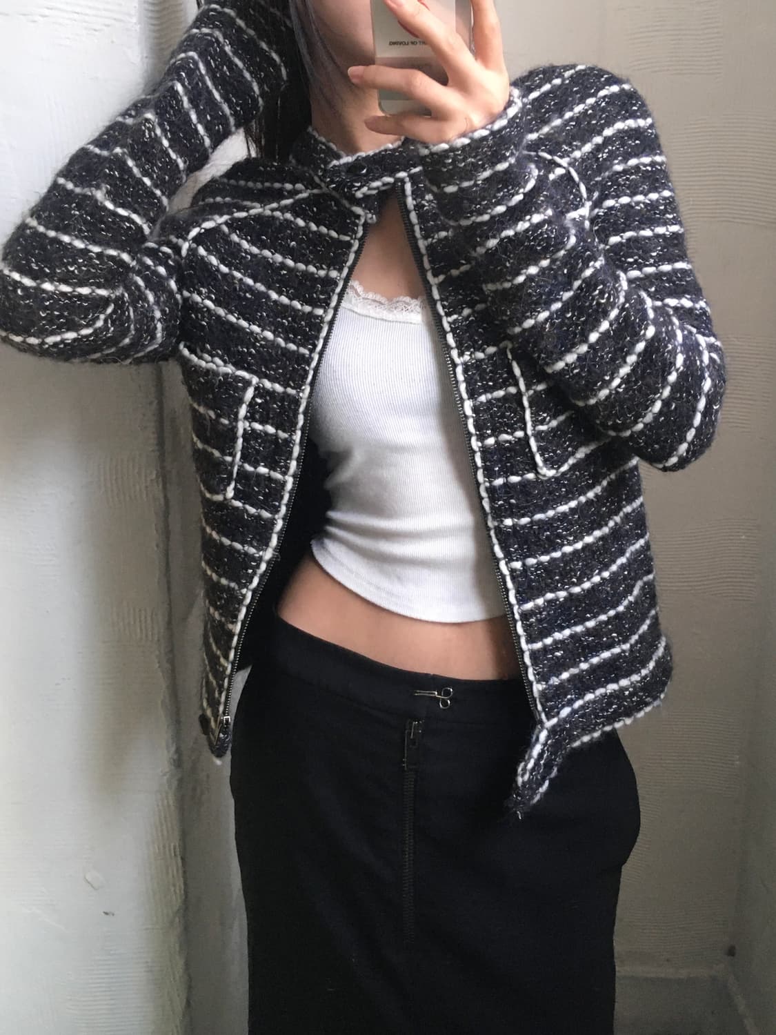 Isabel Marant 이자벨마랑 블랙 트위드 집업 상품이미지2