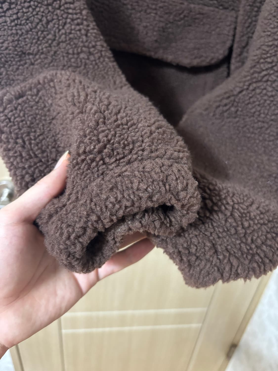 오아이오아이 플리스 아노락 브라운 상품이미지5