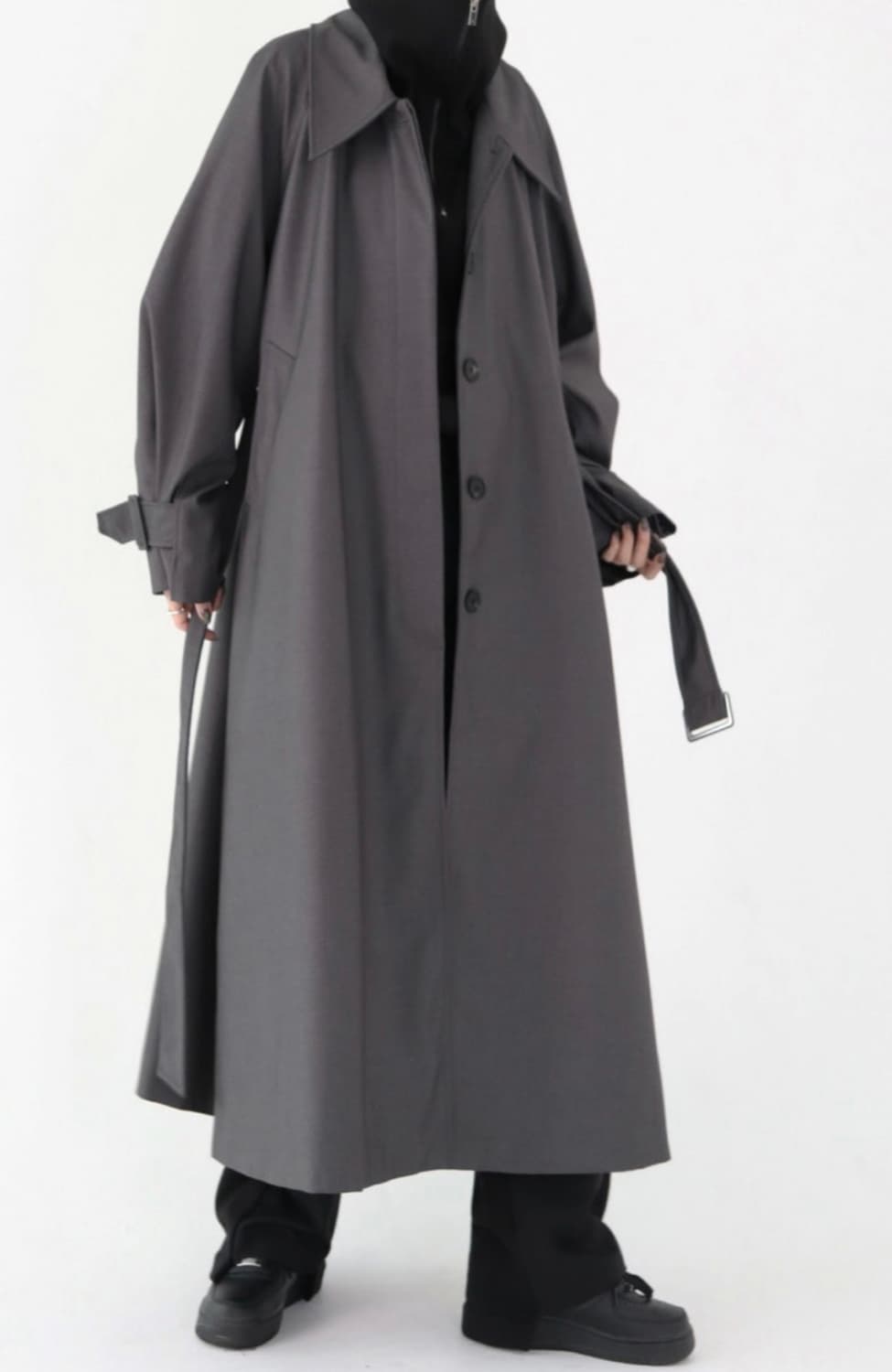 트리밍버드 싱글 트렌치코트 [Charcoal] 상품이미지3