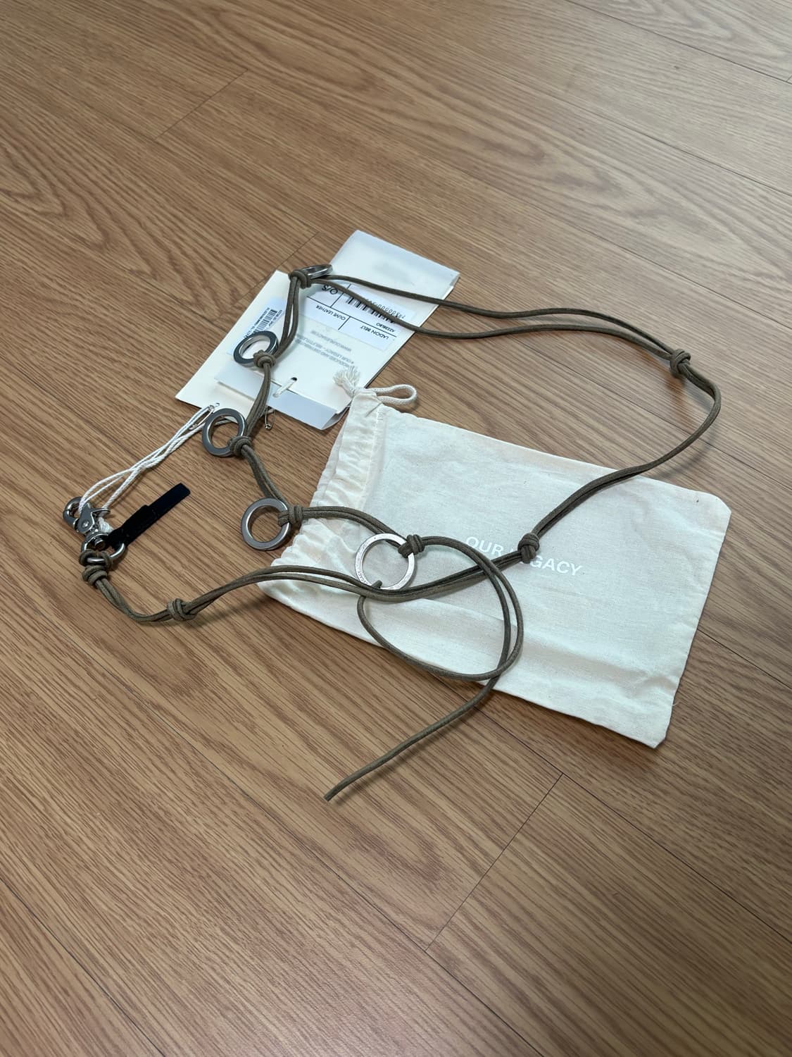 [새상품] 아워레가시 라돈 벨트 올리브 상품이미지4