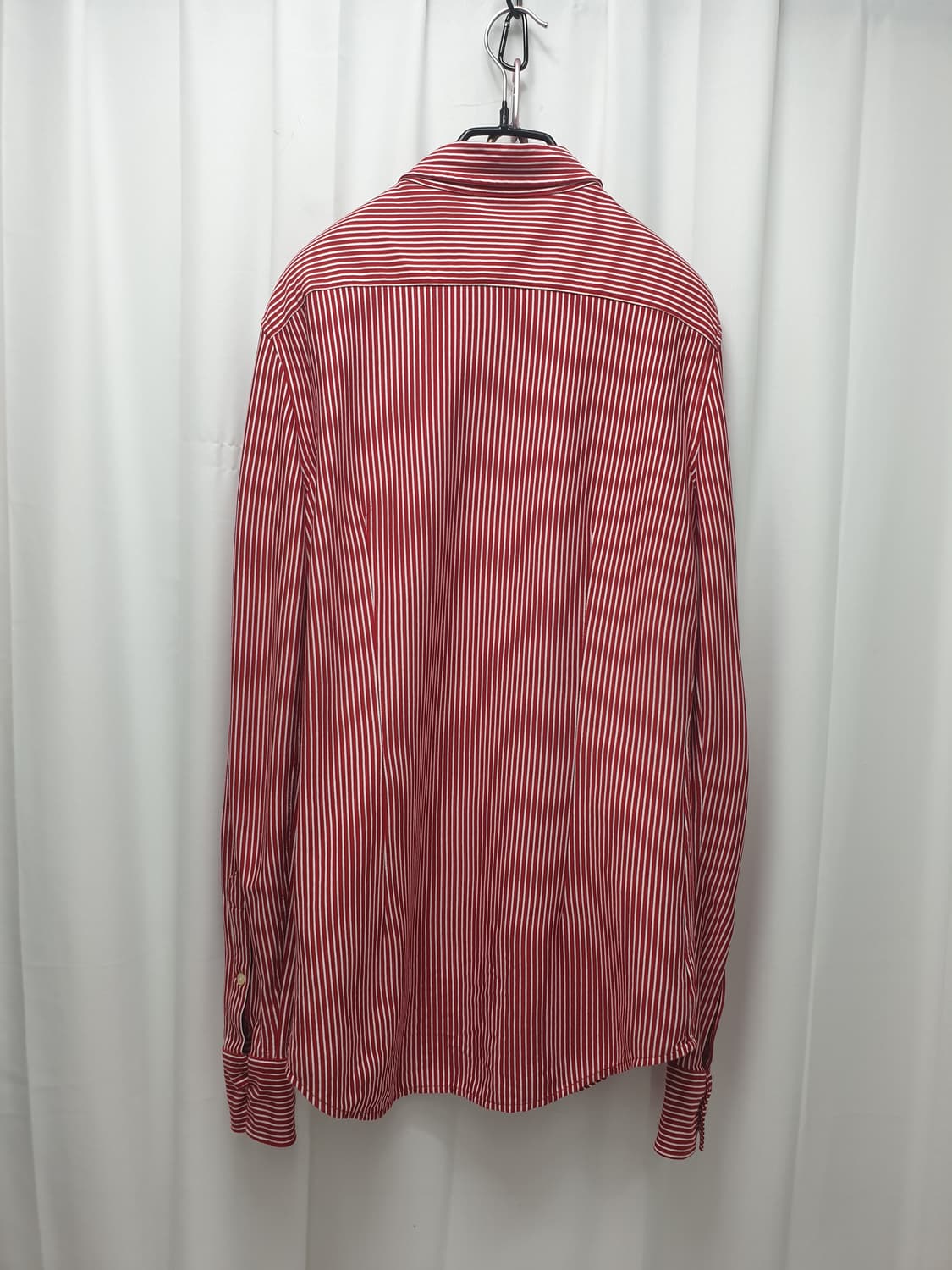 폴로 스트라이프 긴팔 셔츠 레드 s 상품이미지2