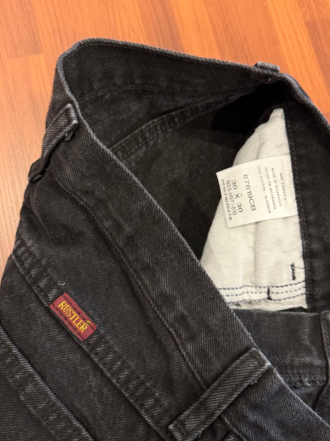00s Rustler 러슬러 흑청 데님 팬츠 (29inch) 상품이미지8