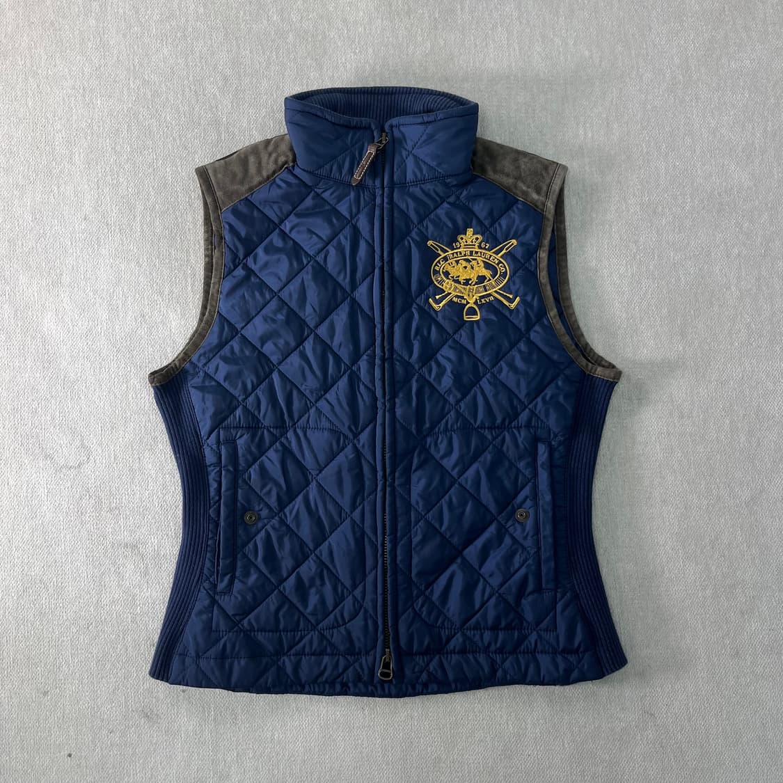 W 95 폴로 랄프로렌 스웨이드 퀄팅 조끼 상품이미지1