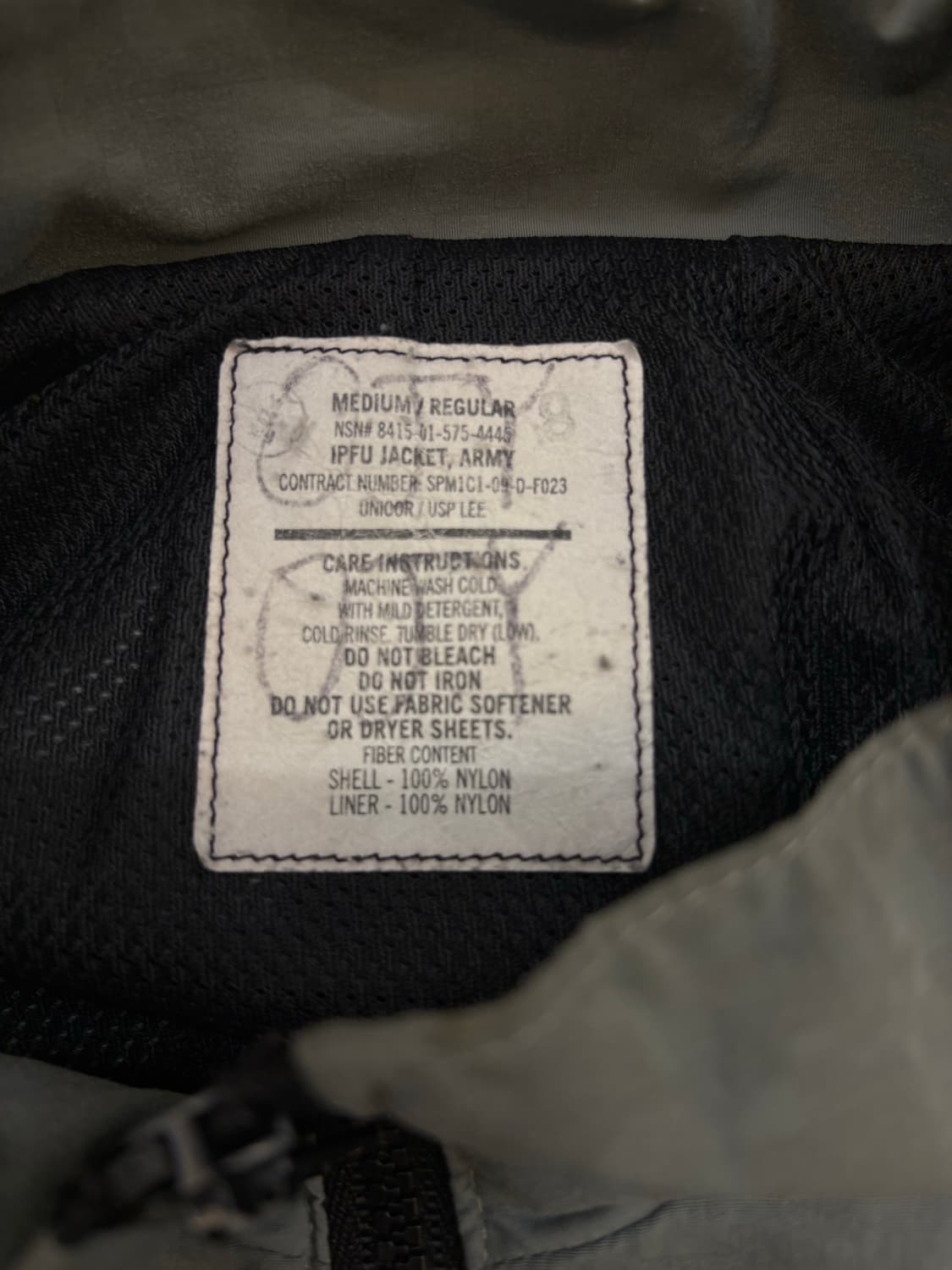 US ARMY 트레이닝 윈드브레이커 자켓 상품이미지6