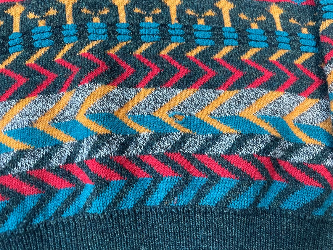 CORSINI 이태리 아트 패턴 니트 쿠지 googi J03571 상품이미지3