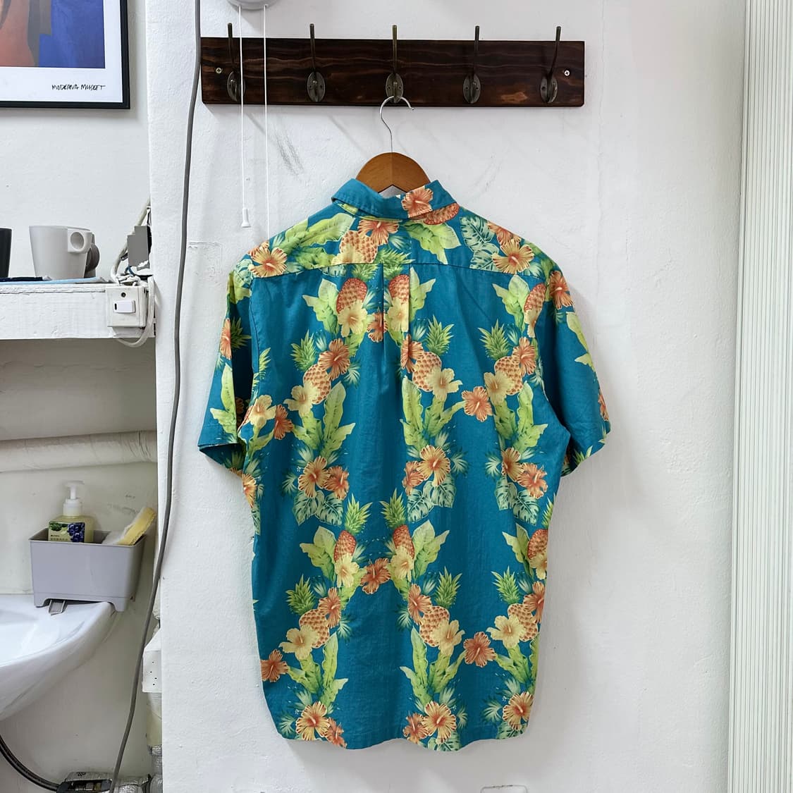 90s Joe kealoha 레인 스푸너 하와이안 풀오버 셔츠 M 상품이미지2