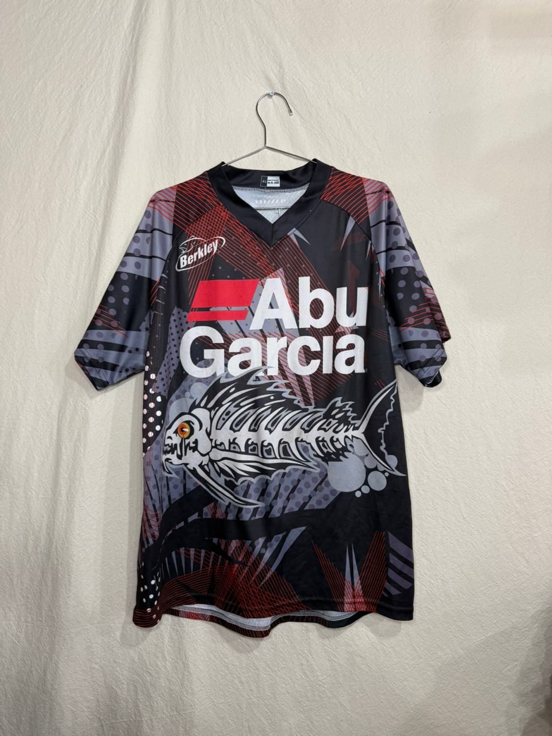 VINTAGE abu garcia 풋볼져지 블록코어 유니폼 상품이미지1