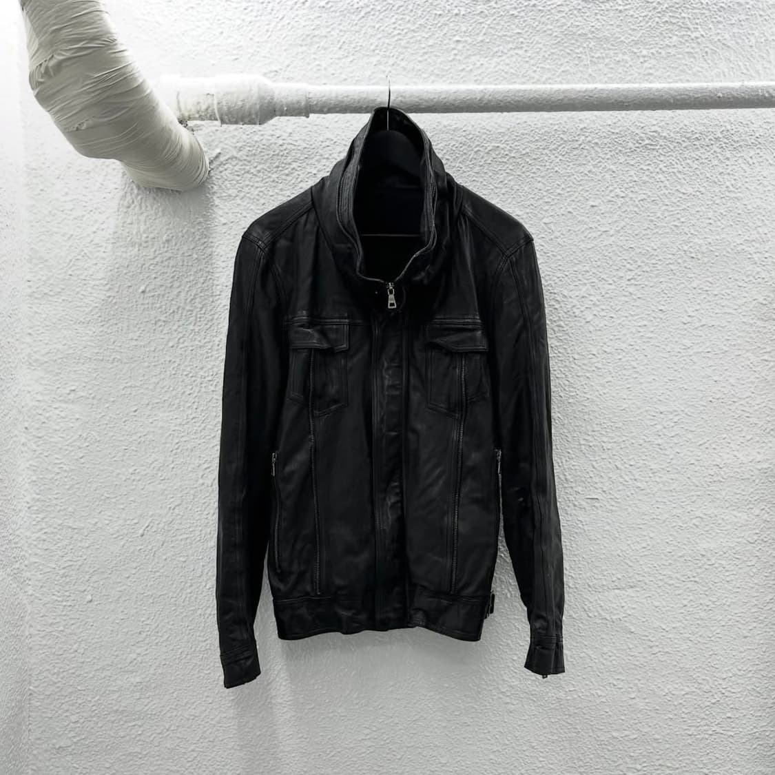 highneck sheepskin leather jacket 상품이미지4