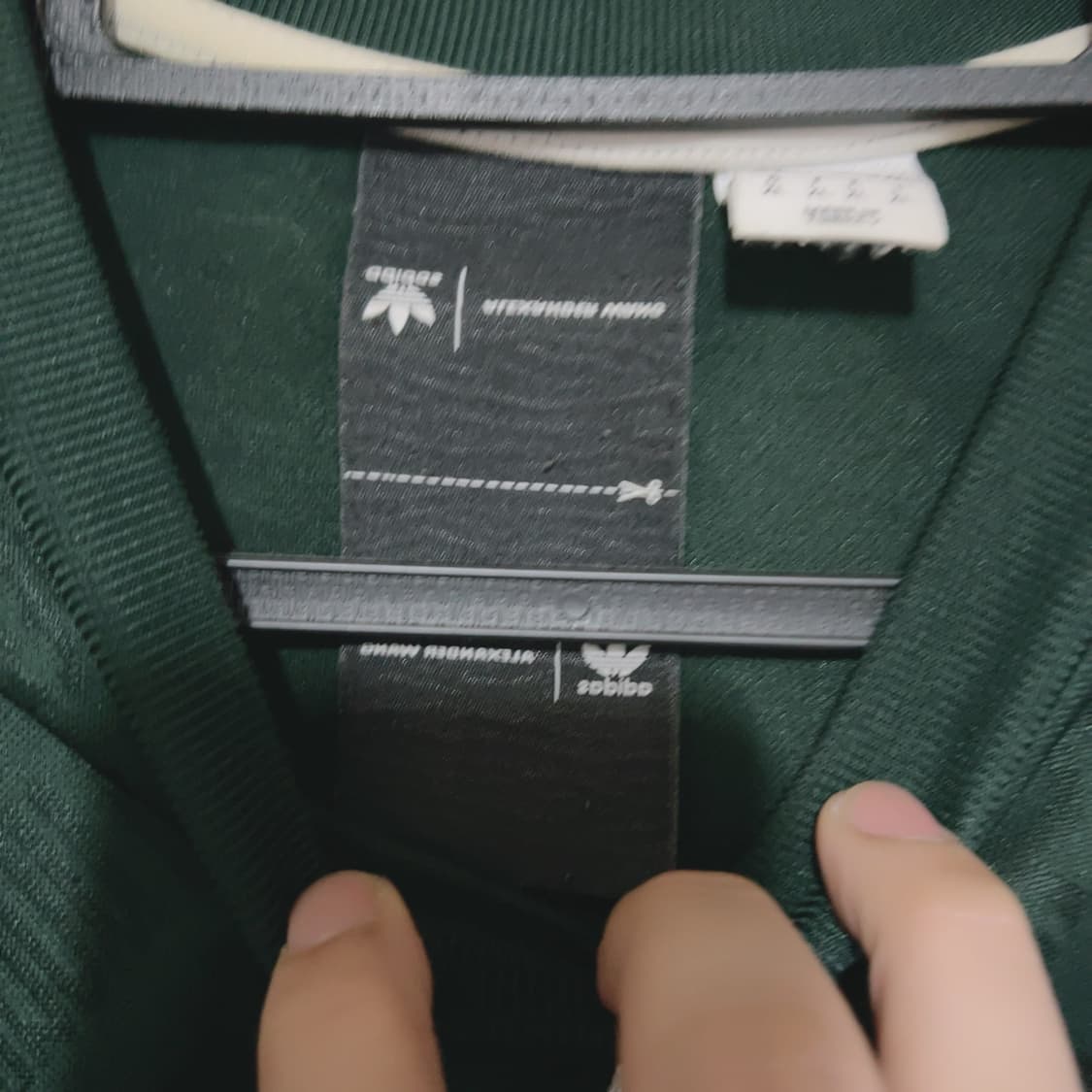 아디다스x알렉산더맥퀸 그린 블록코어 봄 공용 유니폼 상품이미지5