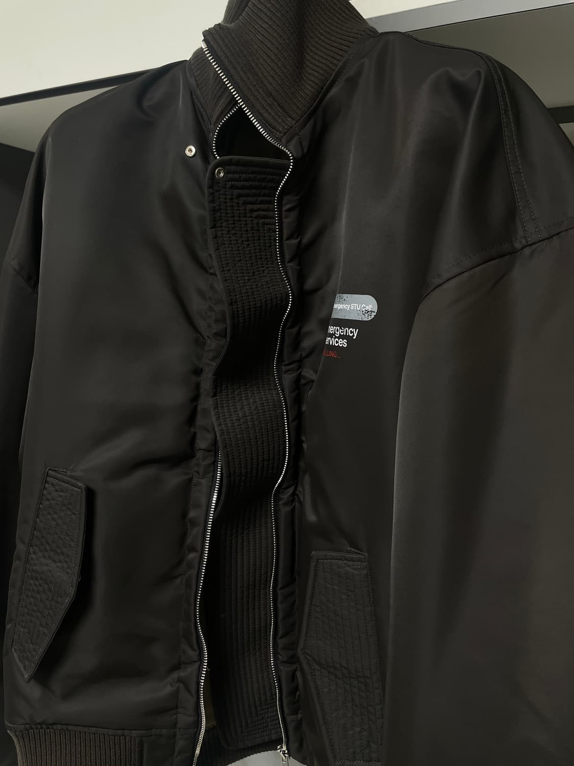 STU oversized 봄버 브라운 M 상품이미지1