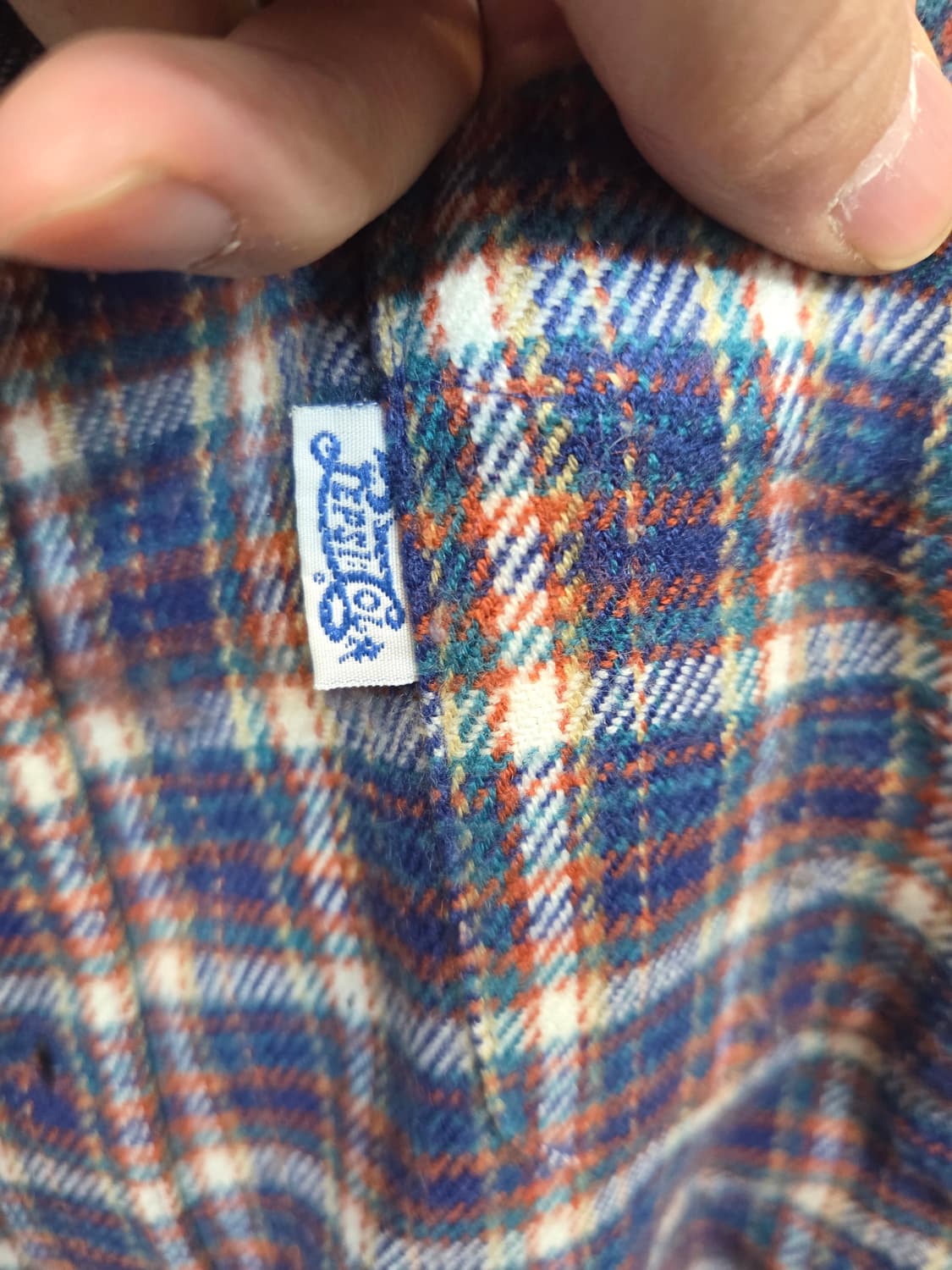 펩시콜라 올드스쿨 90s 빈티지 체크 울 셔츠긴팔  L 상품이미지4