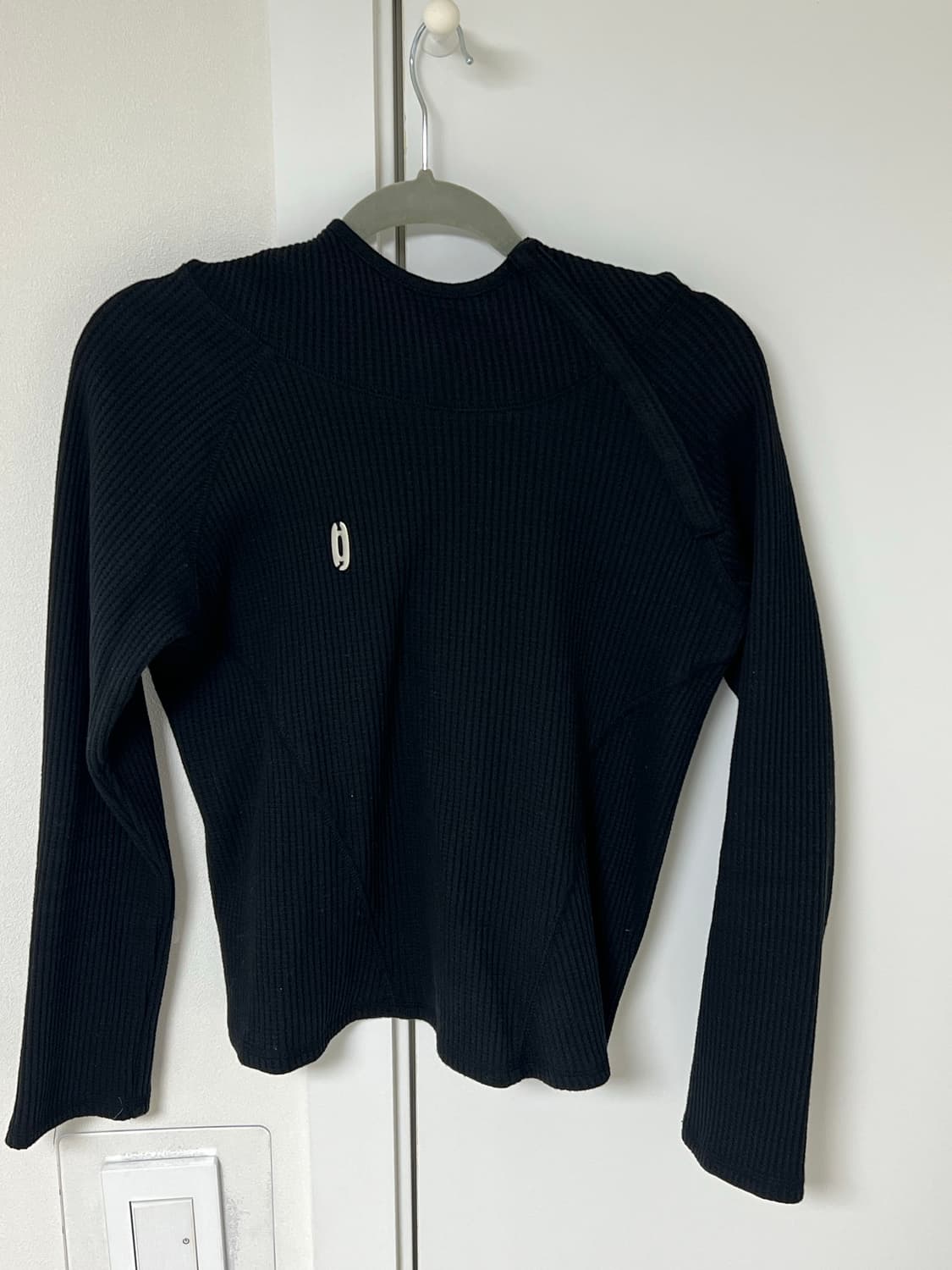 HALOMINIUM SLIM WAFFLE HOODIE_BLACK 상품이미지3