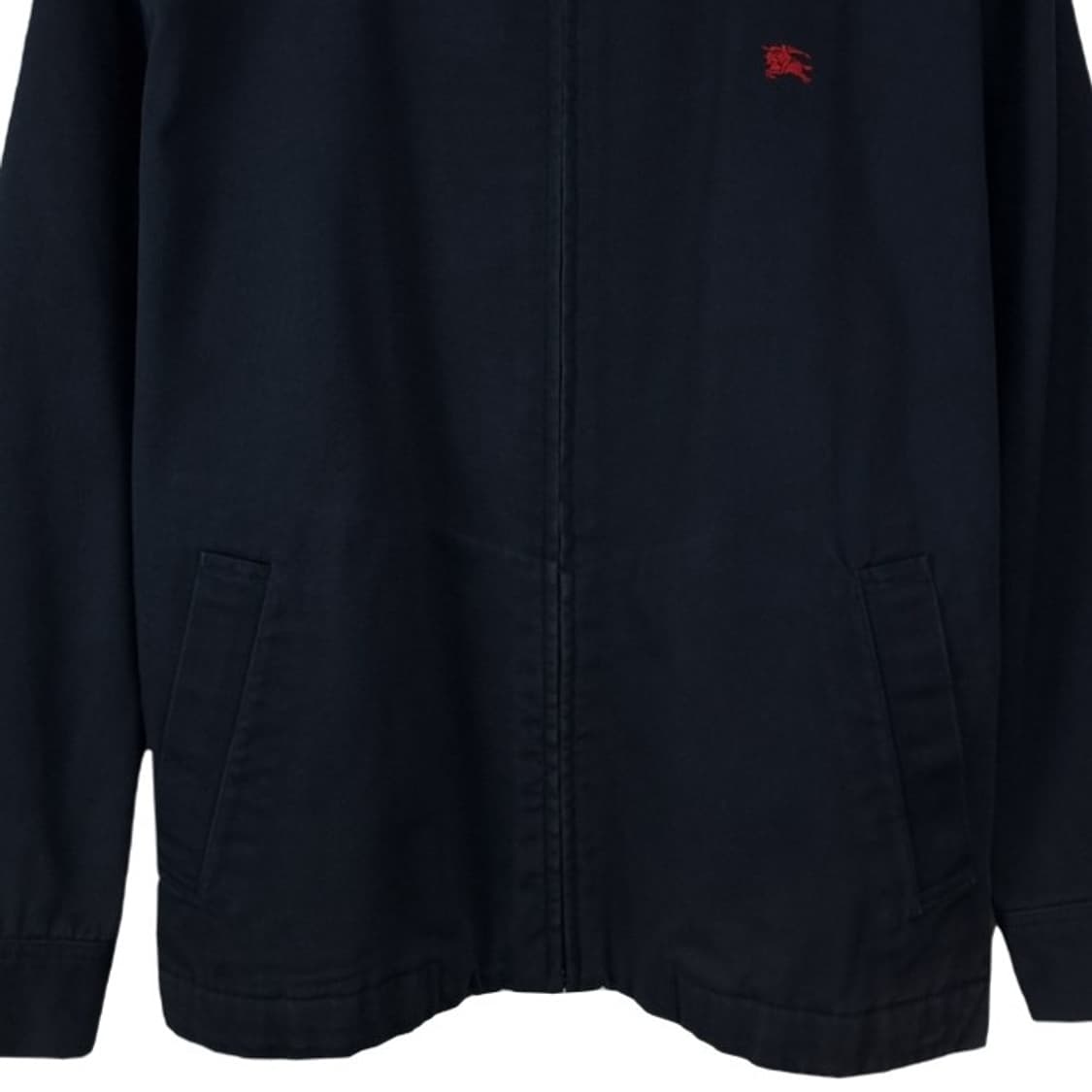 [버버리] 로고 자수 스윙탑 집업 자켓 네이비 P01500 상품이미지5