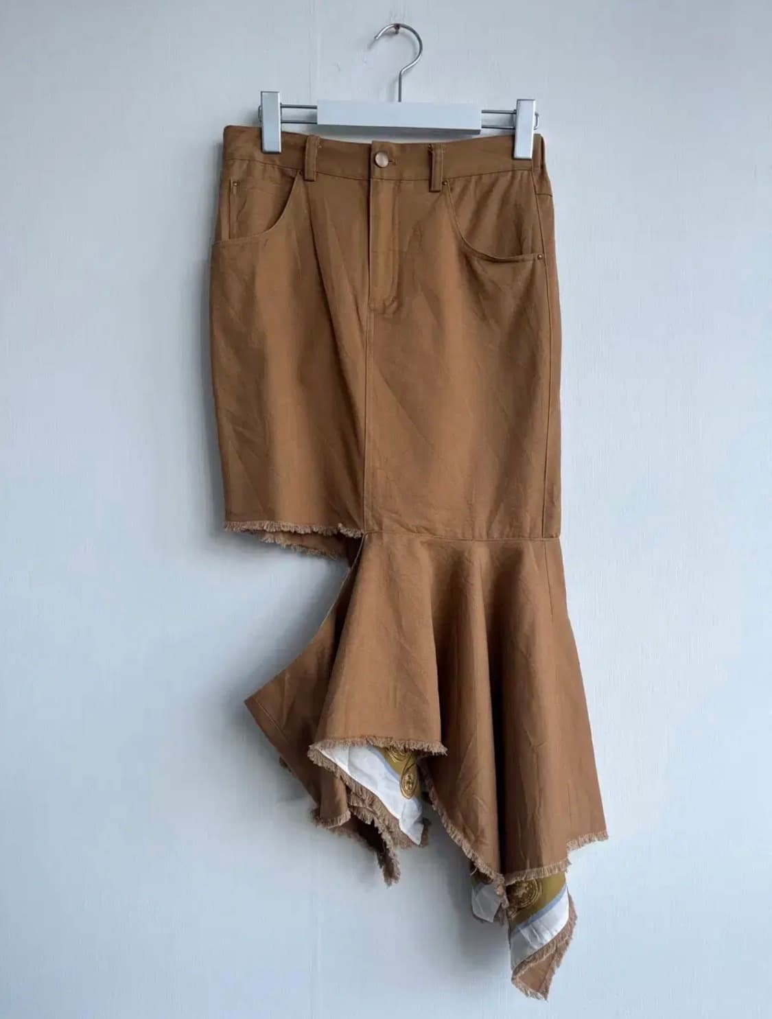 AMRRI 언발 스티치 스커트 상품이미지1