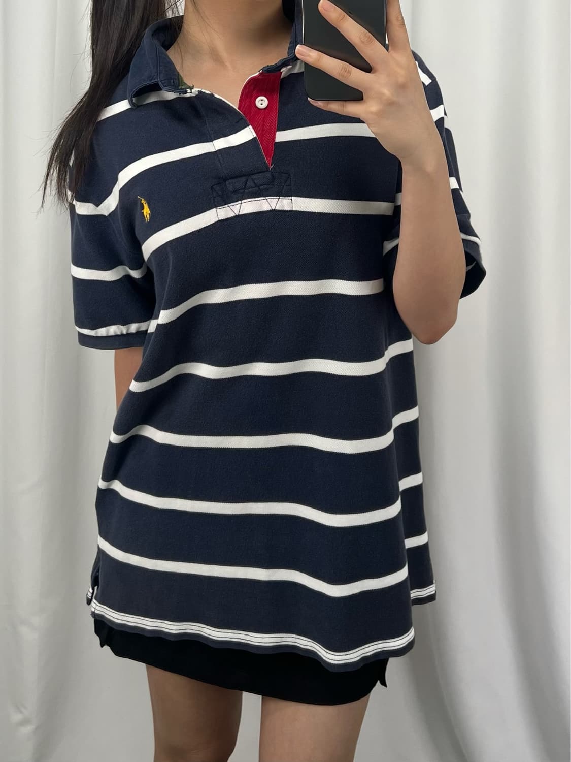 폴로 스트라이프 반팔 카라 럭비티 상품이미지3