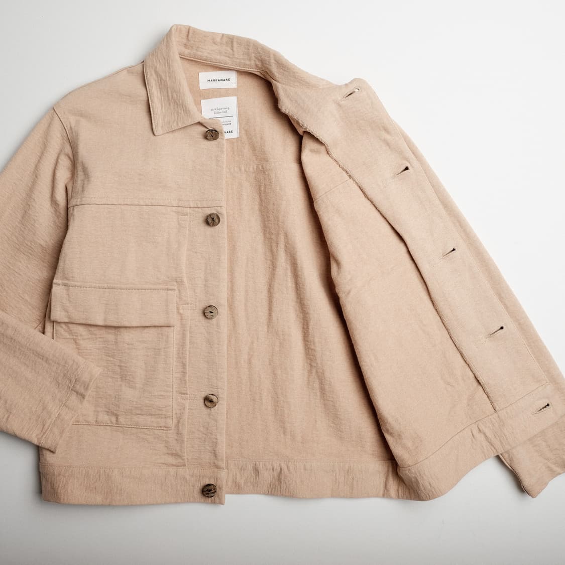 마카웨어 코튼 니트 워크 블루종 자켓 2(100)사이즈 상품이미지7