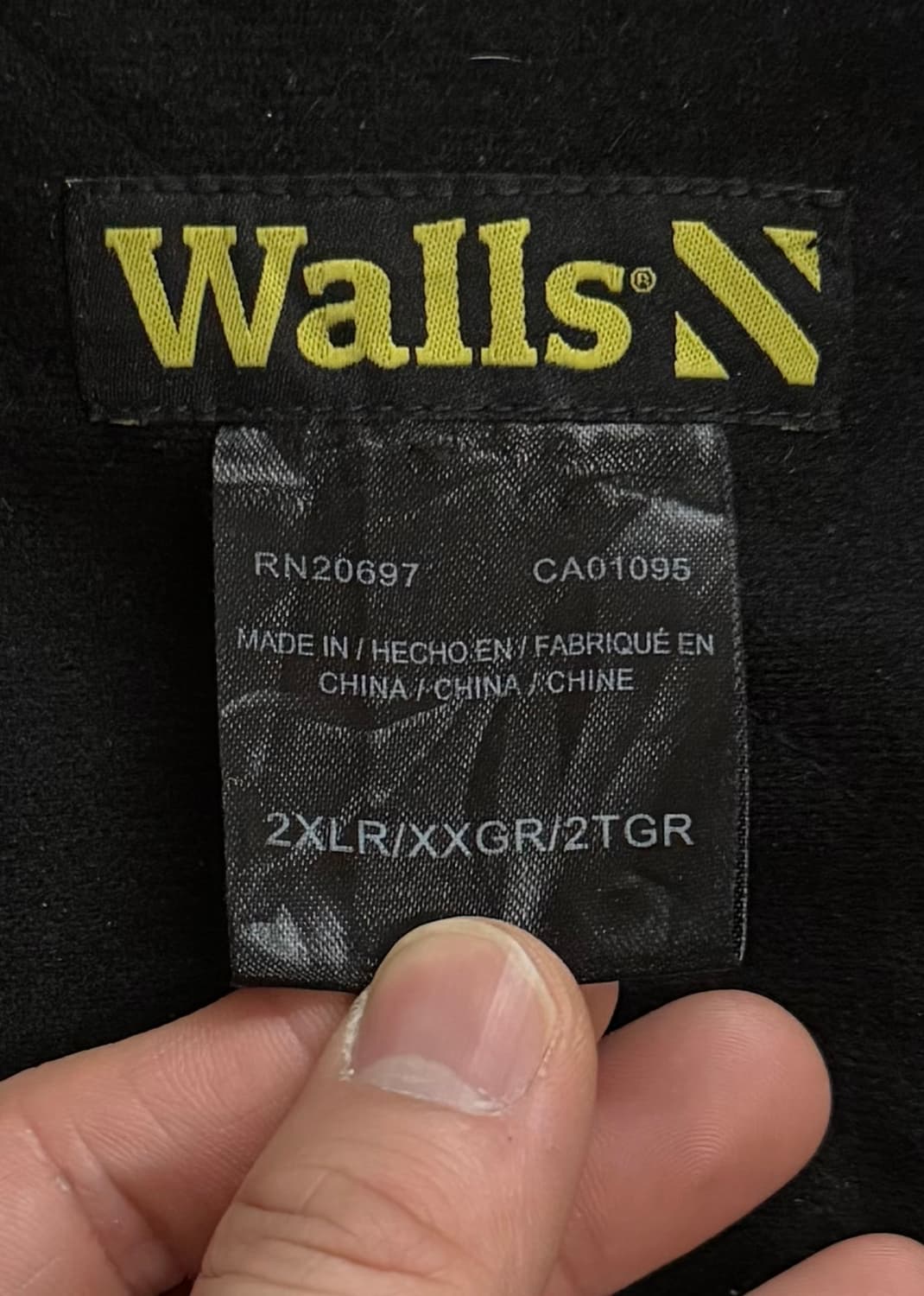 [Walls] 블랙 캔버스 후드 워크 자켓 (칼하트 엑티브맛) 상품이미지6