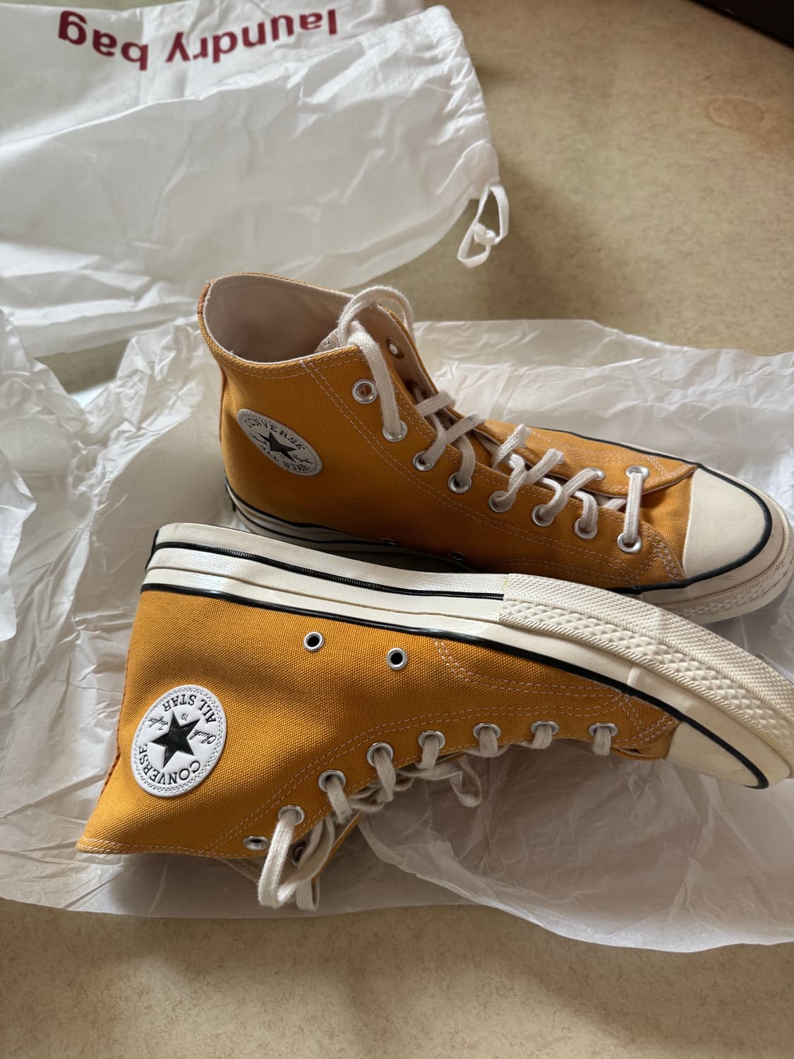 컨버스 척테일러 70 하이 옐로우 290 판매합니다! 상품이미지2