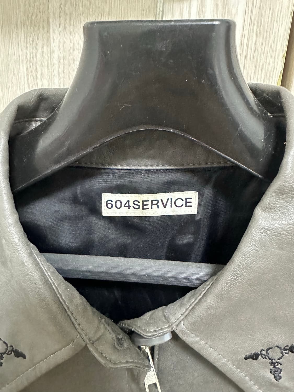 604service embroidered leather jacket  상품이미지6