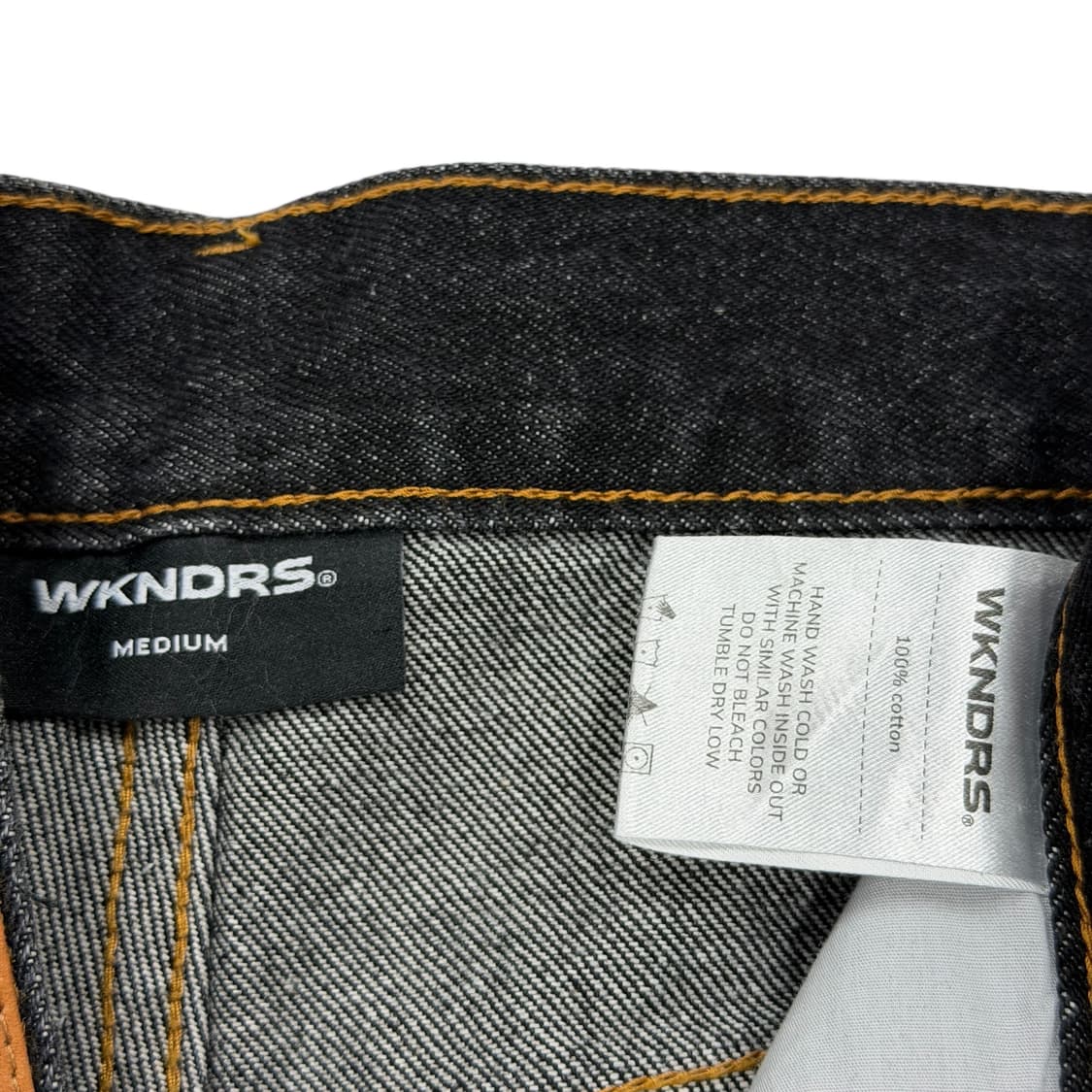 위캔더스 드워프 데님팬츠 청바지 블랙 M 상품이미지5