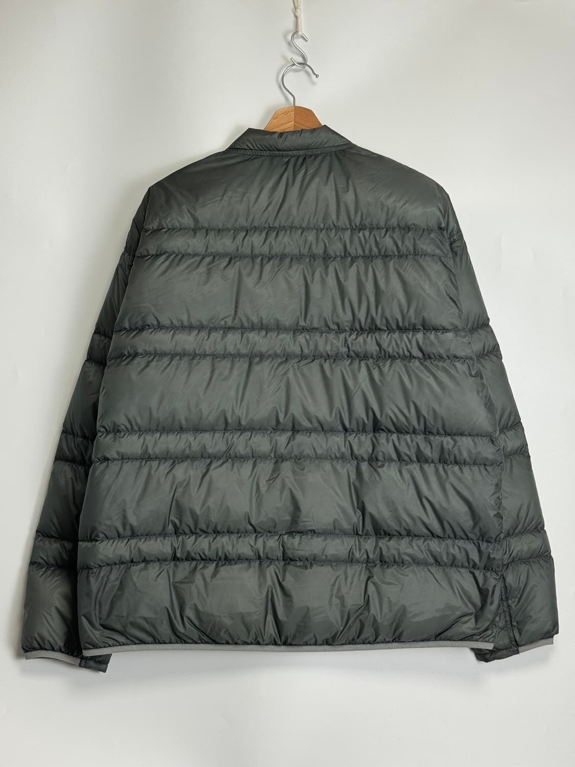 노스페이스 퍼플라벨 라이트 필드 다운 자켓 그레이 경량 패딩 L 상품이미지2