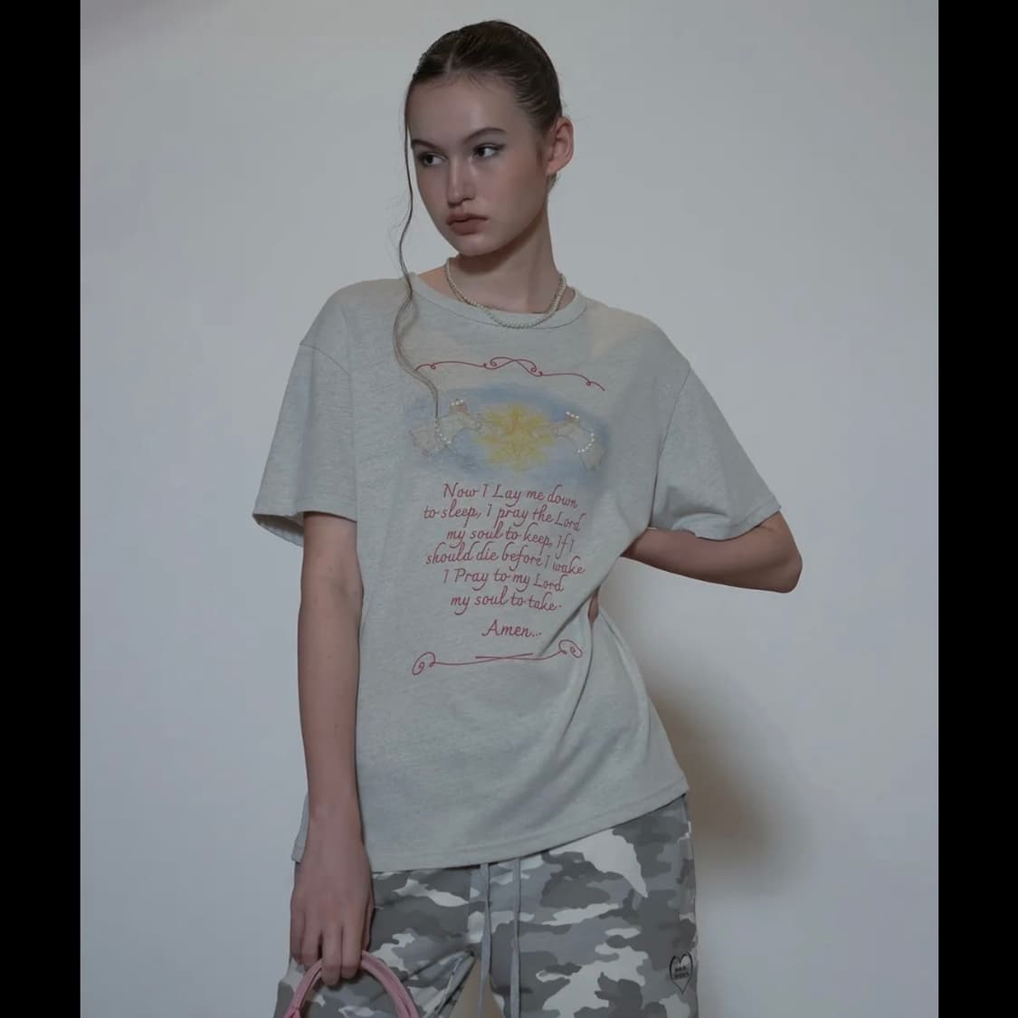 스컬프터 잠자리 기도 린넨 느낌 티셔츠 (새상품) 상품이미지8