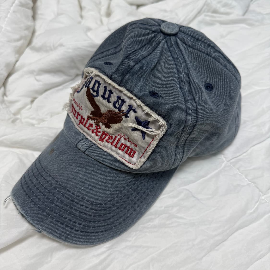 y2k 펑크 데님 볼캡 모자 상품이미지1