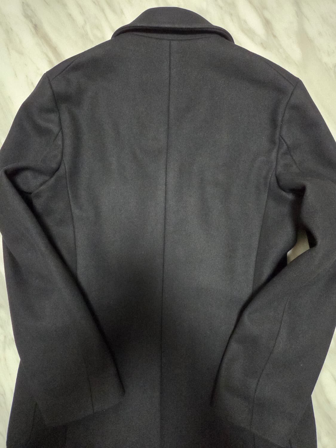 솔리드옴므 블랙 더블 브레스티드 코트  상품이미지4