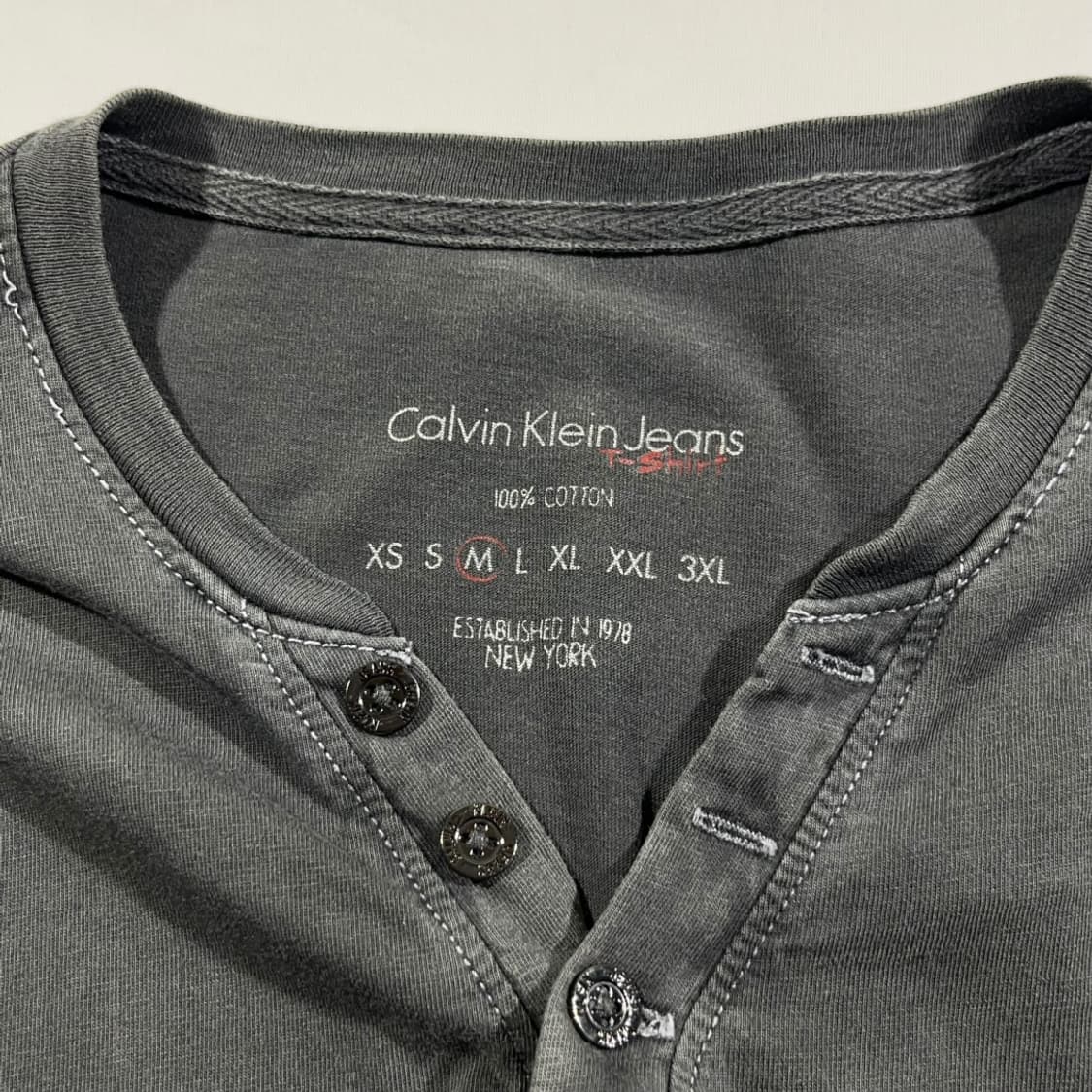 [Calvin Klein Jeans] 캘빈클라인 헨리넥 롱슬리브  상품이미지4