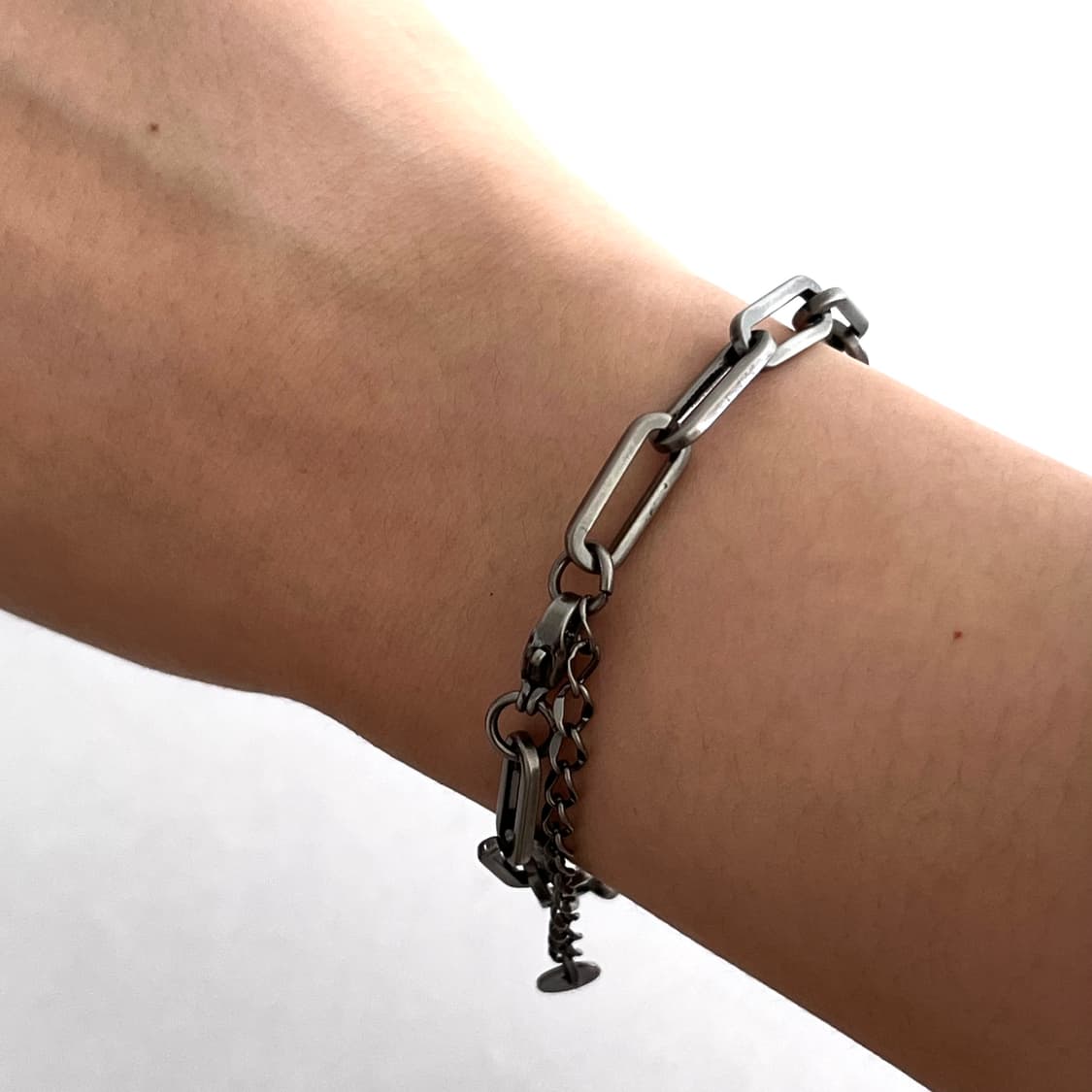 빈티지 애쉬 체인 팔찌 상품이미지3