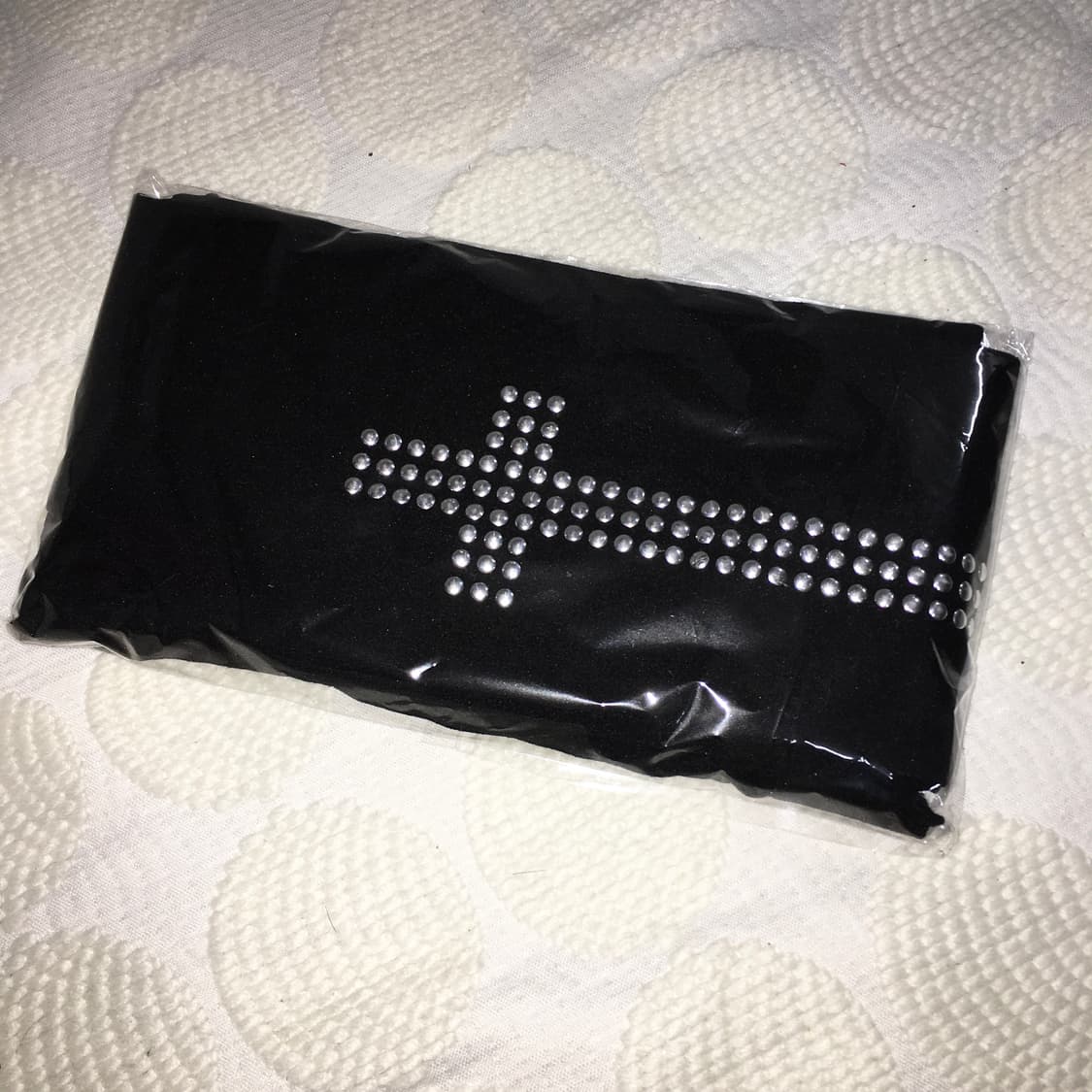 새상품 십자가 스터드 블랙 스타킹 상품이미지3