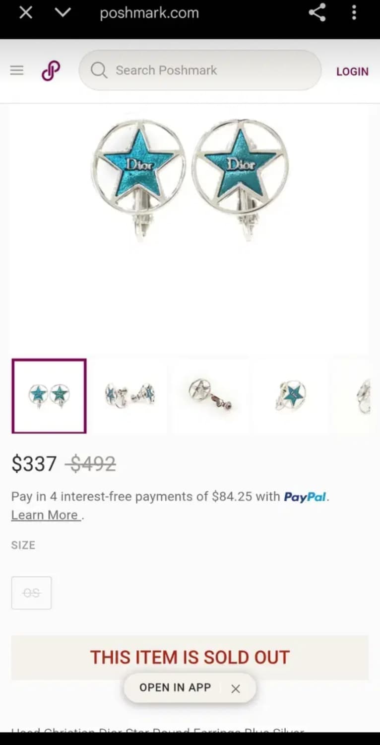 디올 귀찌 귀걸이 상품이미지5