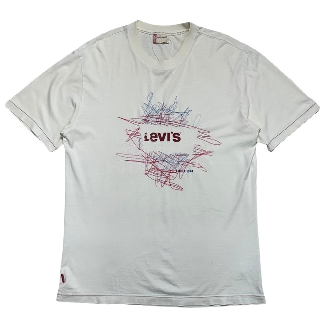 LEVI'S 자수 프린팅 티셔츠 L 상품이미지1