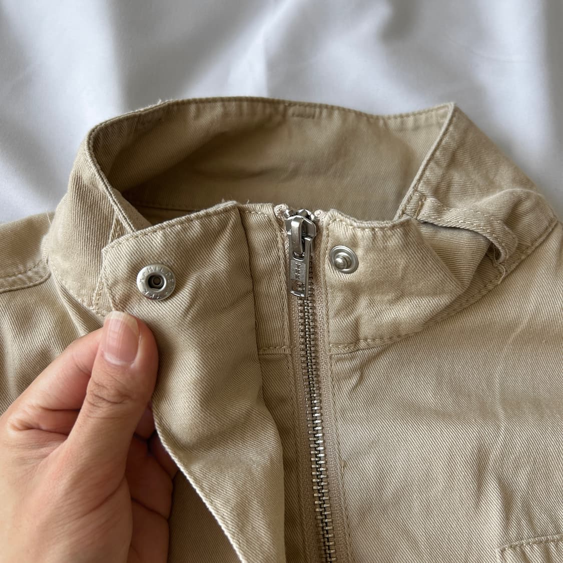 빈티지 GU 빅포켓 베이지 코튼 자켓 상품이미지7