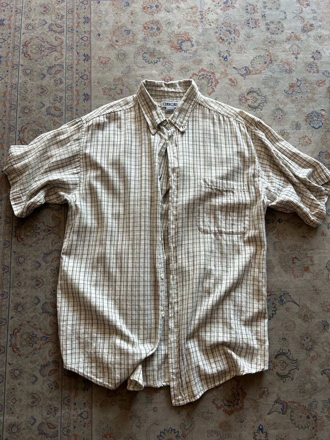 Vintage half check shirts 상품이미지1