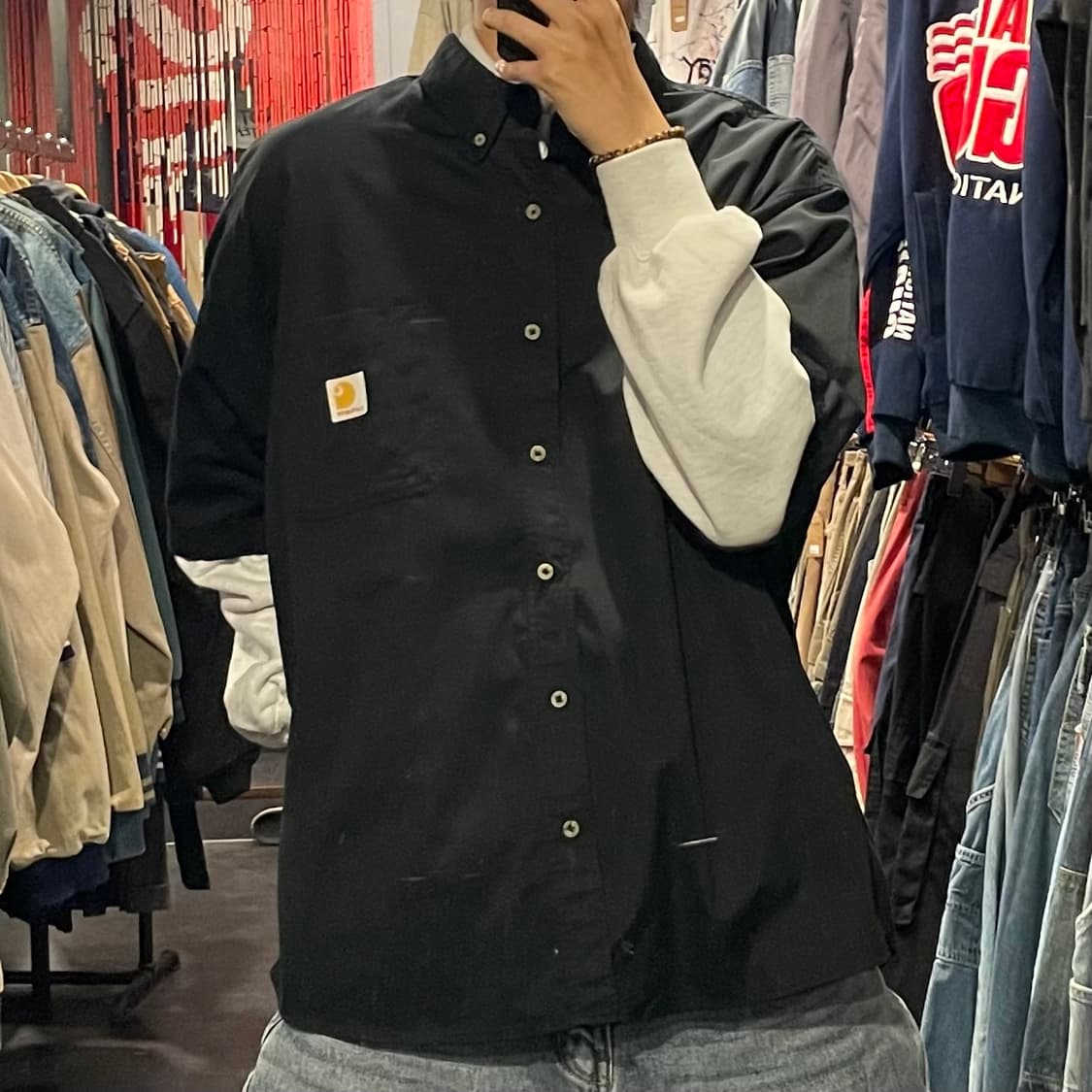 [IM] carhartt 칼하트 블랙반팔셔츠 상품이미지3