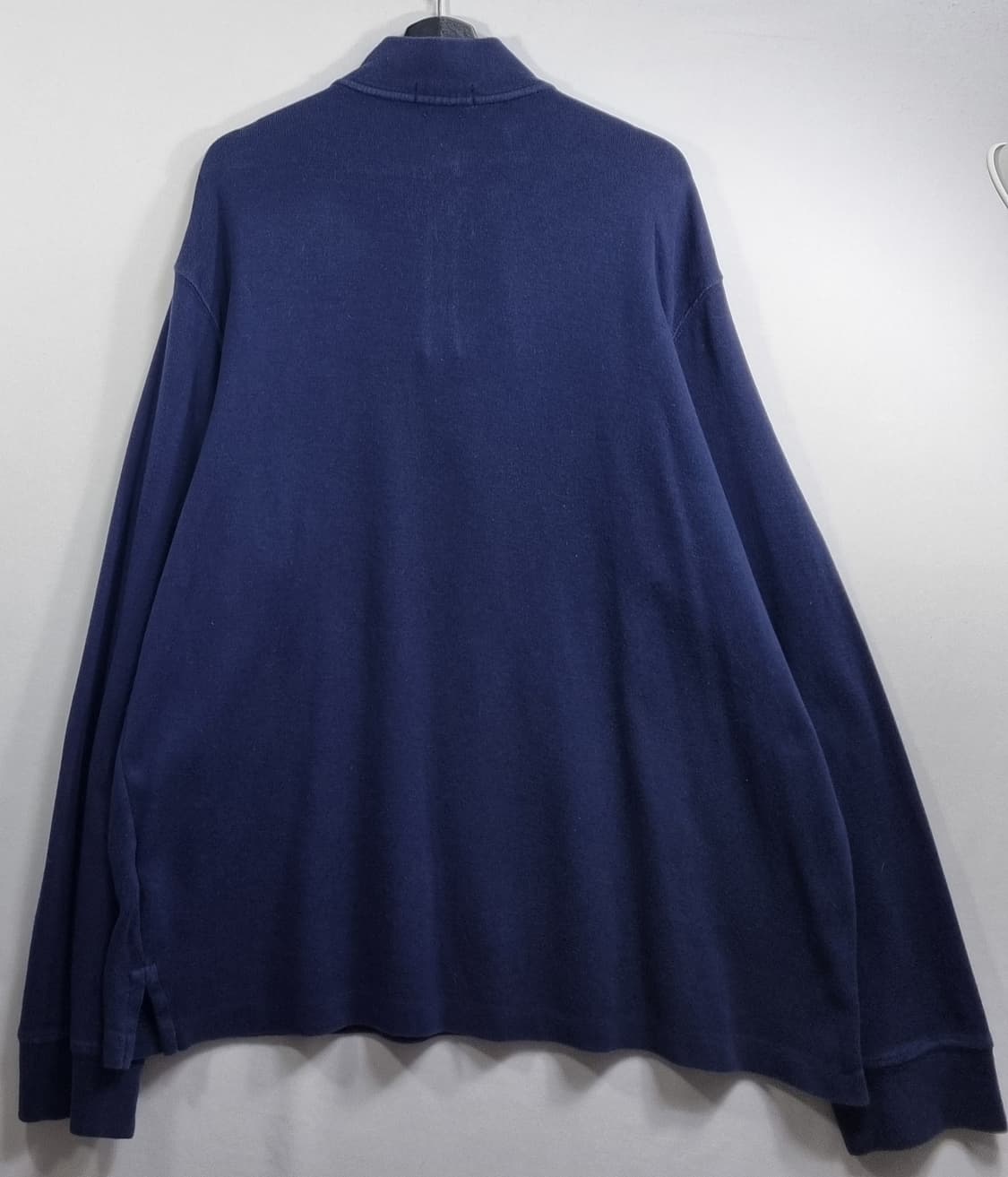 오버핏 XL ) 폴로랄프로렌 네이비 반집업 코튼 니트 상품이미지2