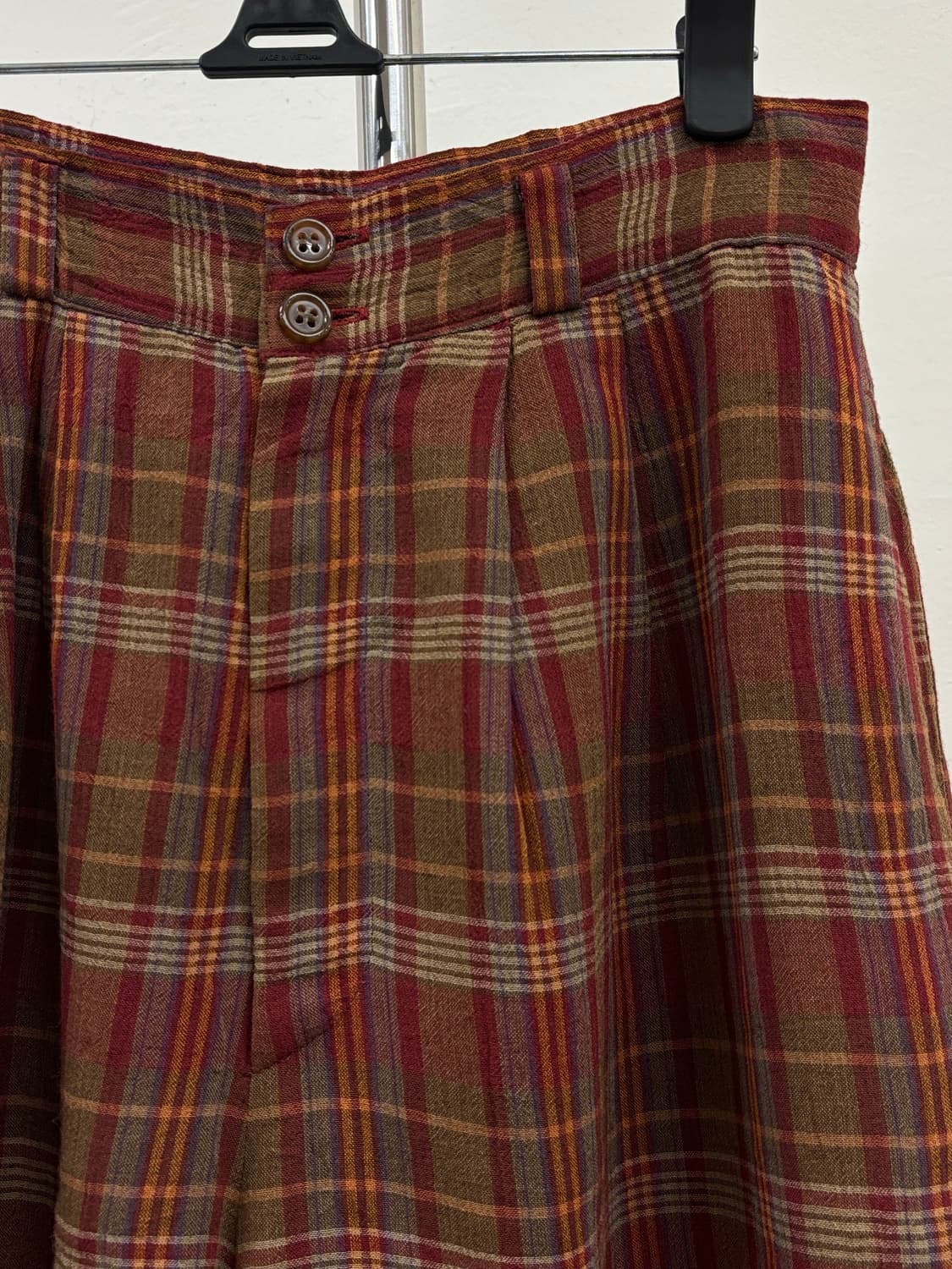 빈티지 브릭 체크 하프 팬츠 상품이미지5