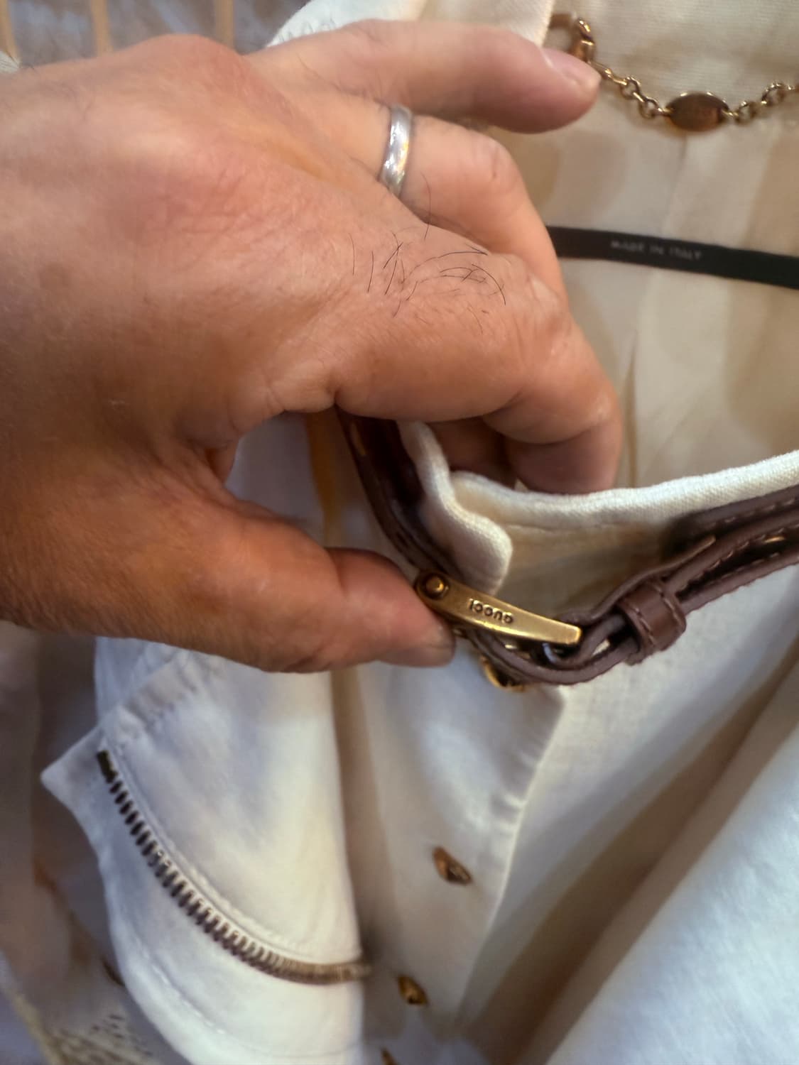 40/55-66 정품 구찌 린넨 자켓 팝니다 상품이미지3