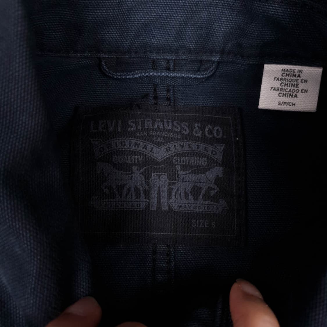 리바이스 피그먼트 그린블랙 쓰레포켓 데님 초어자켓 SI 상품이미지3