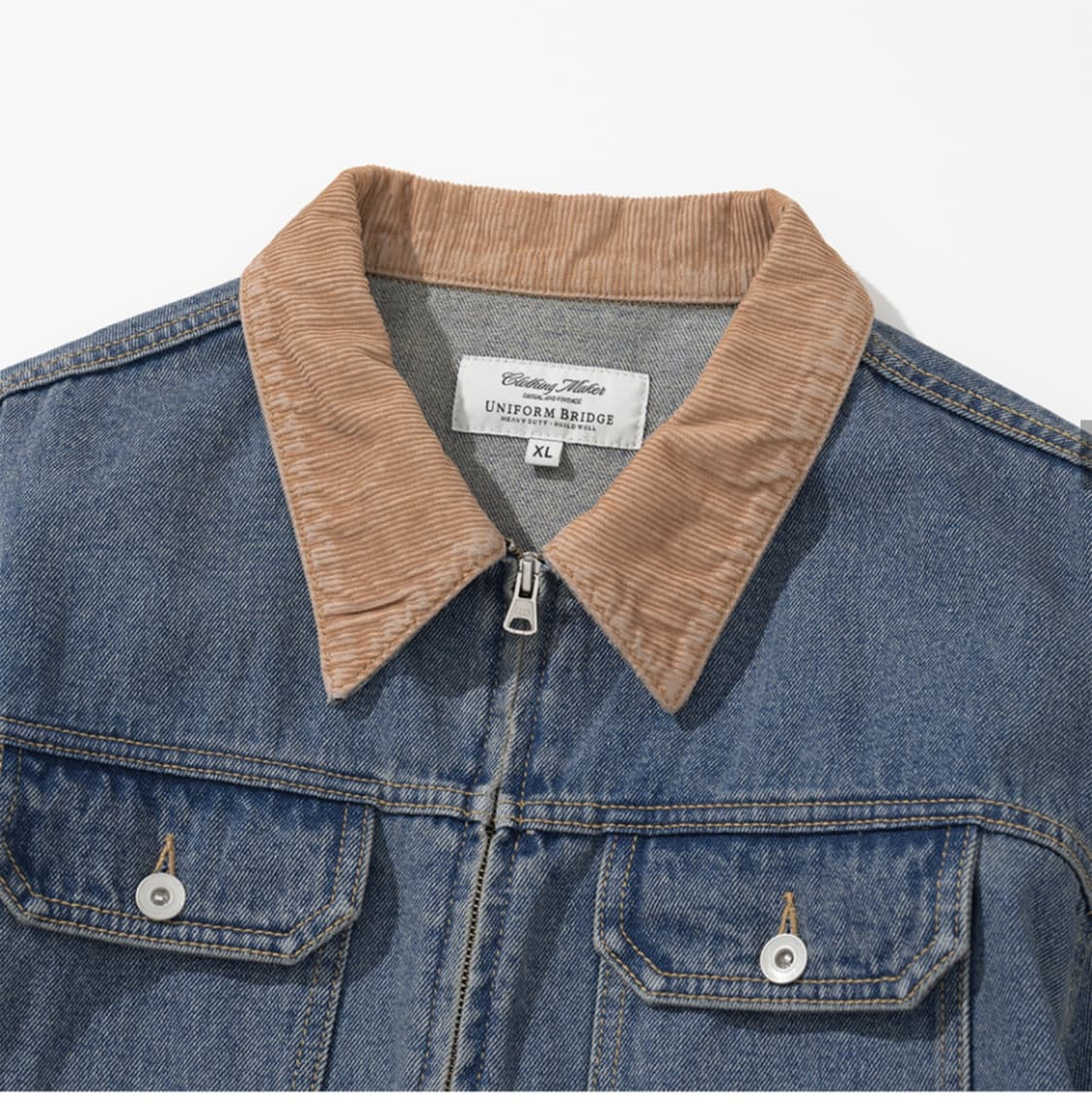 [새상품] 유니폼브릿지 zip-up denim trucker jacket 상품이미지3