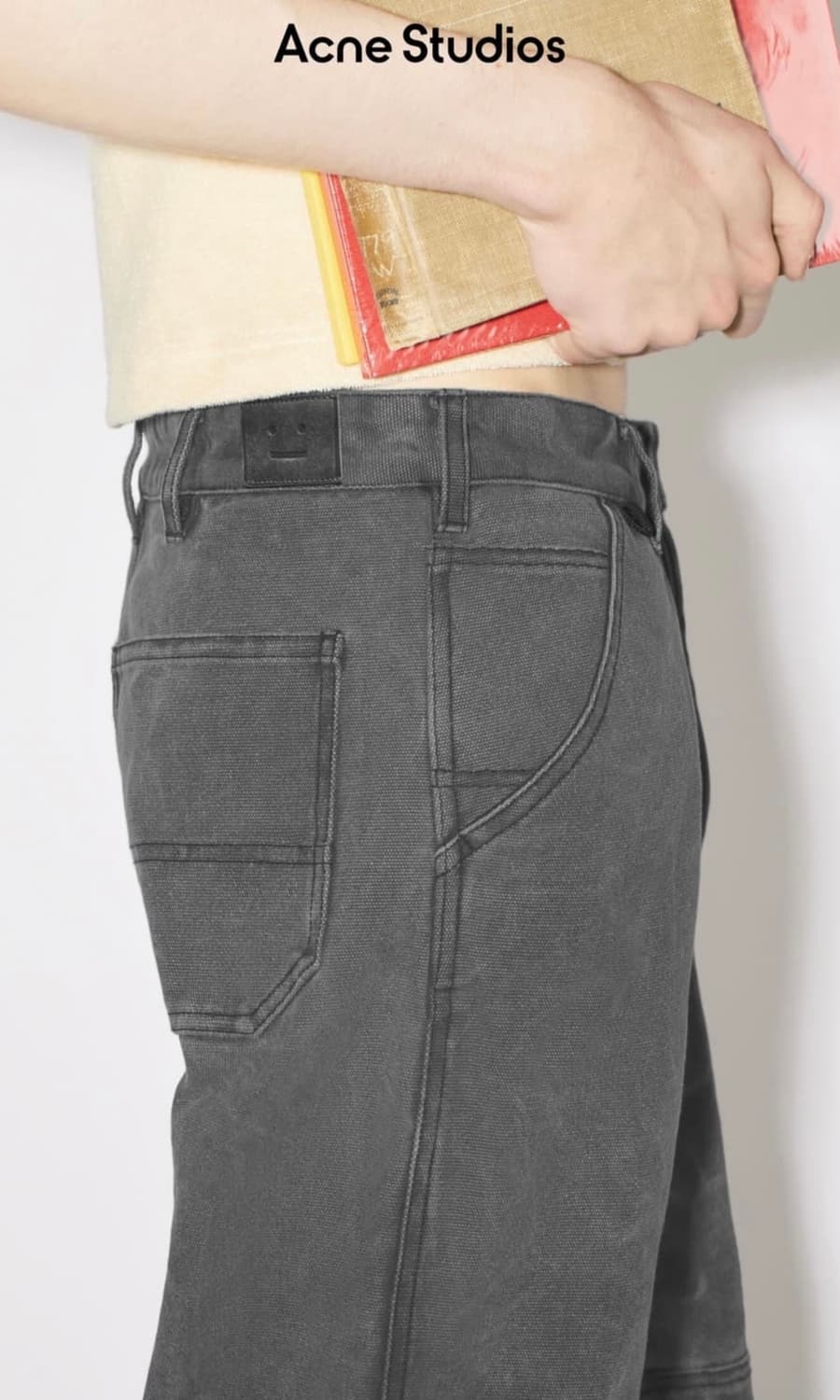 아크네스튜디오 캔버스 페이스 패치 그레이 S 상품이미지8