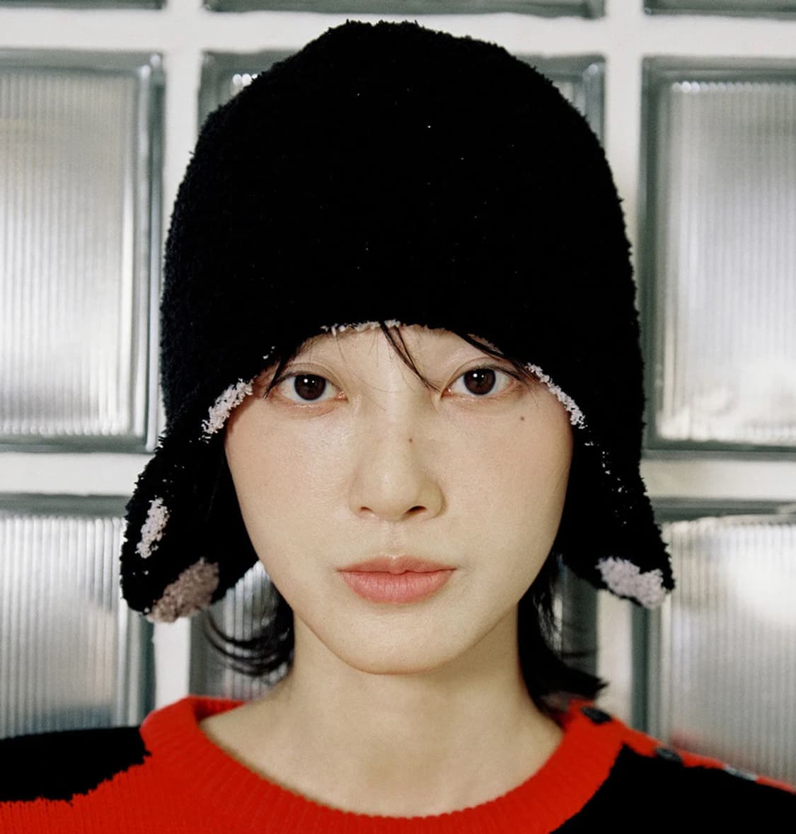 나이스고스트클럽 리버시블 도트 이어캡 비니 상품이미지3