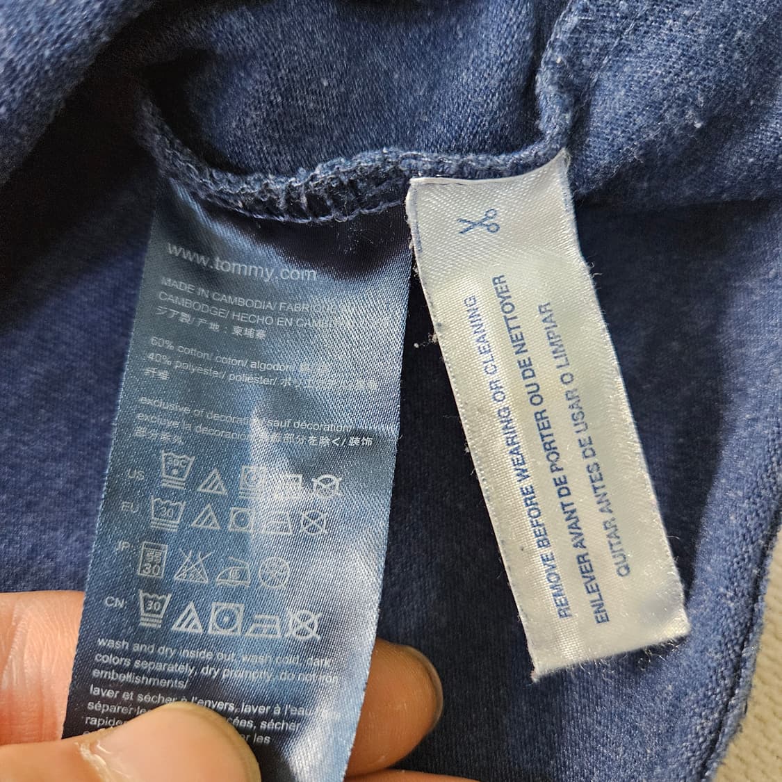 XS 타미힐피거 라운드넥 긴팔 티셔츠 0313 Y 상품이미지4